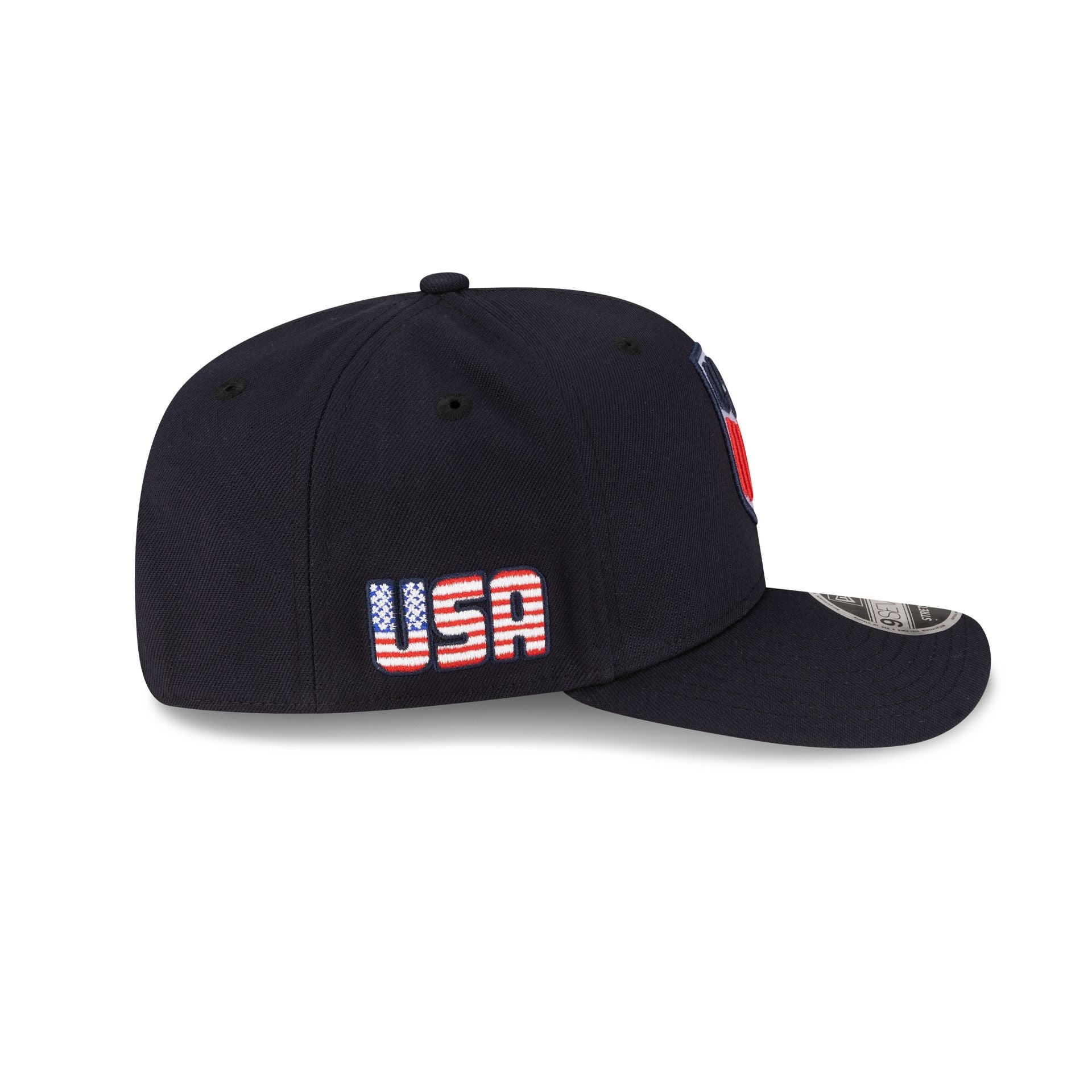 U.S. Soccer Men's National Team Americana Flag Navy 9SEVENTY Stretch-Snap Hat - Image 4