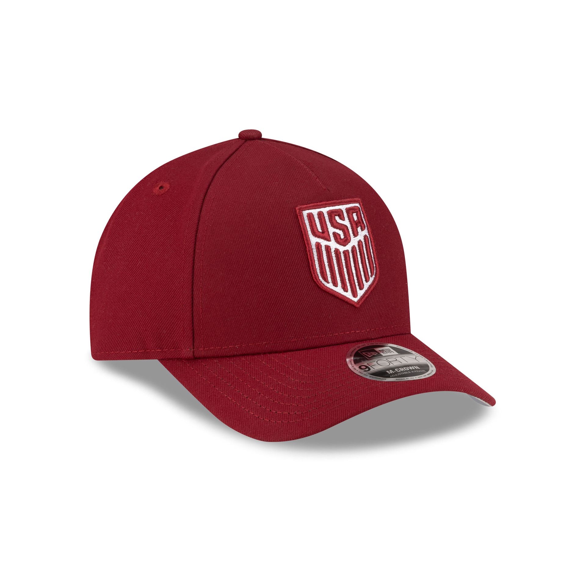 U.S. Soccer Men's National Team Cardinal 9FORTY M-Crown A-Frame Snapback Hat - Image 3