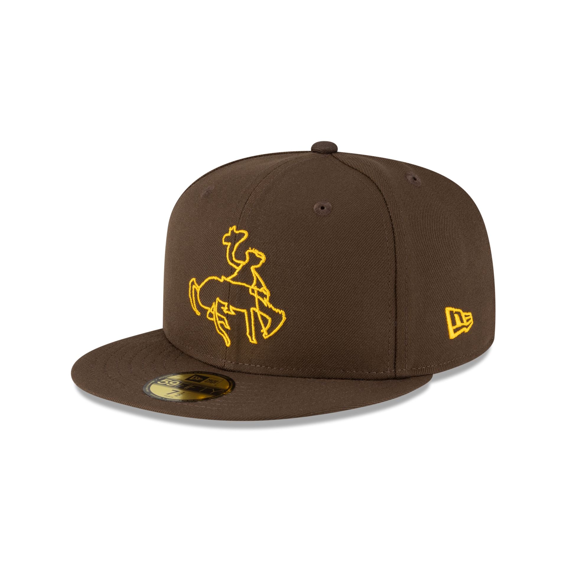 Wyoming Cowboys Josh Allen Jersey Retirement Cowboy 59FIFTY Fitted Hat - Image 3