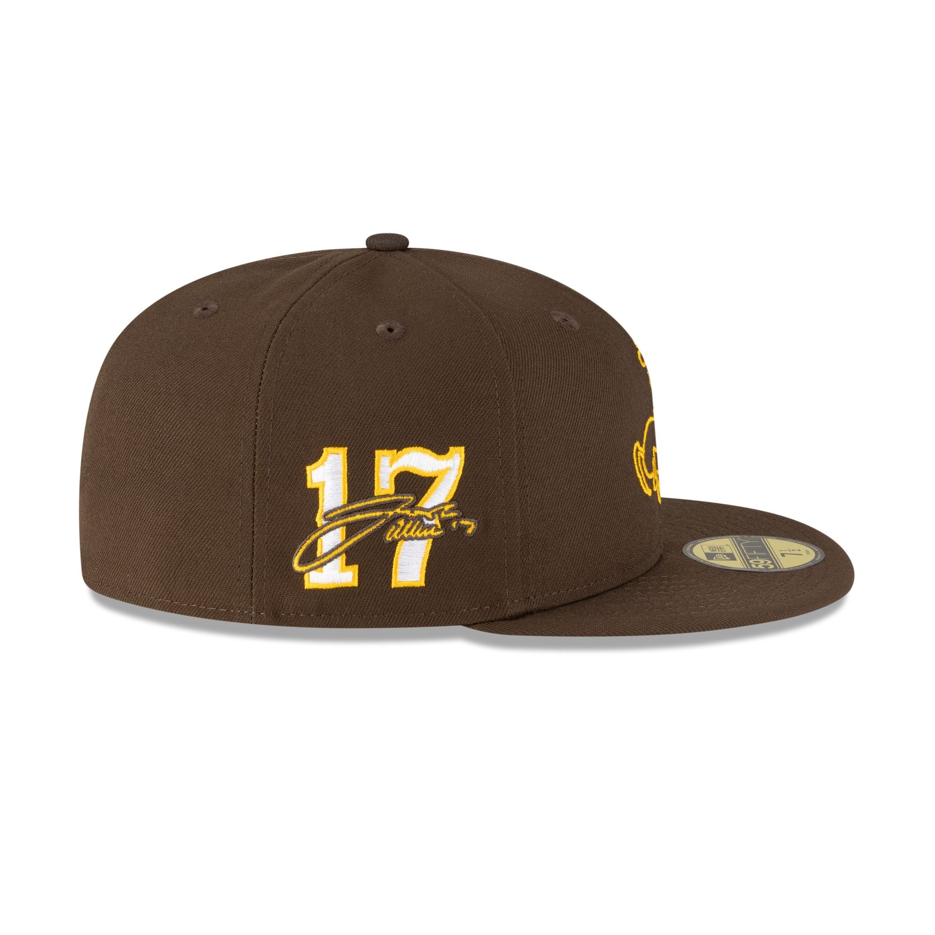 Wyoming Cowboys Josh Allen Jersey Retirement Cowboy 59FIFTY Fitted Hat - Image 4