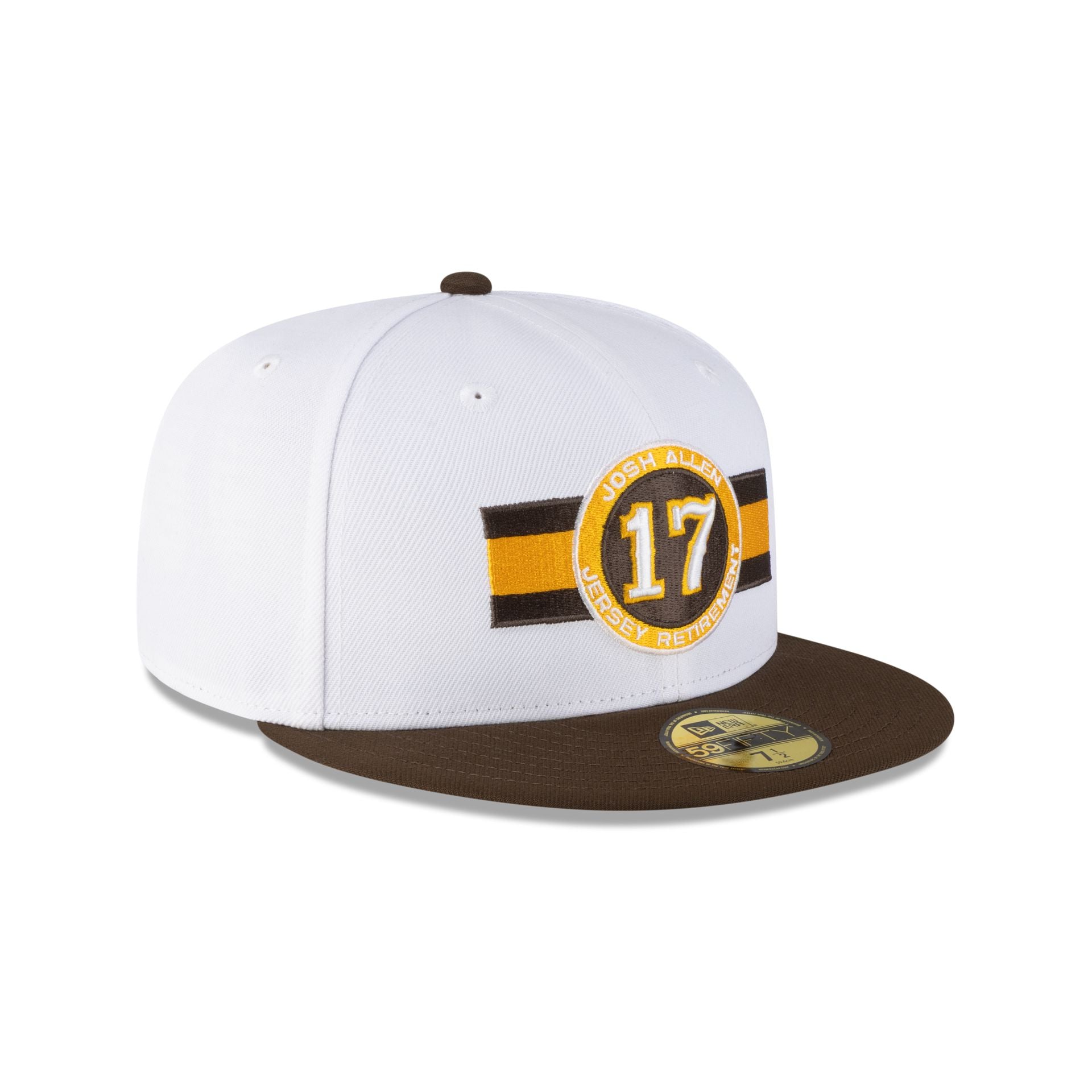 Wyoming Cowboys Josh Allen Jersey Retirement 17 59FIFTY Fitted Hat - Image 3