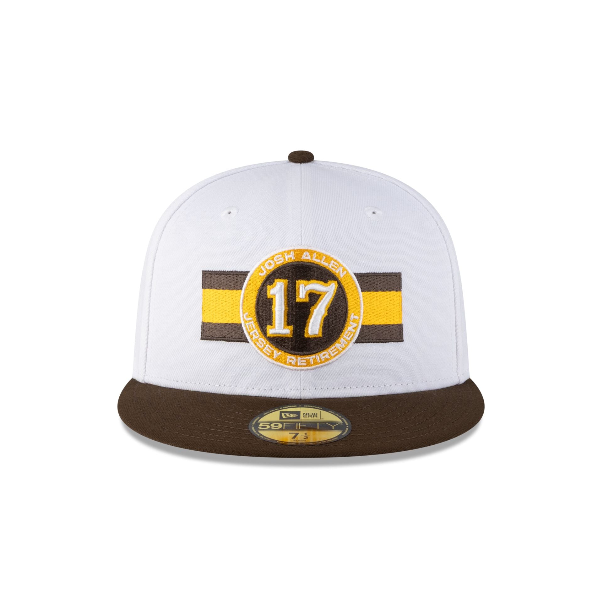 Wyoming Cowboys Josh Allen Jersey Retirement 17 59FIFTY Fitted Hat - Image 2