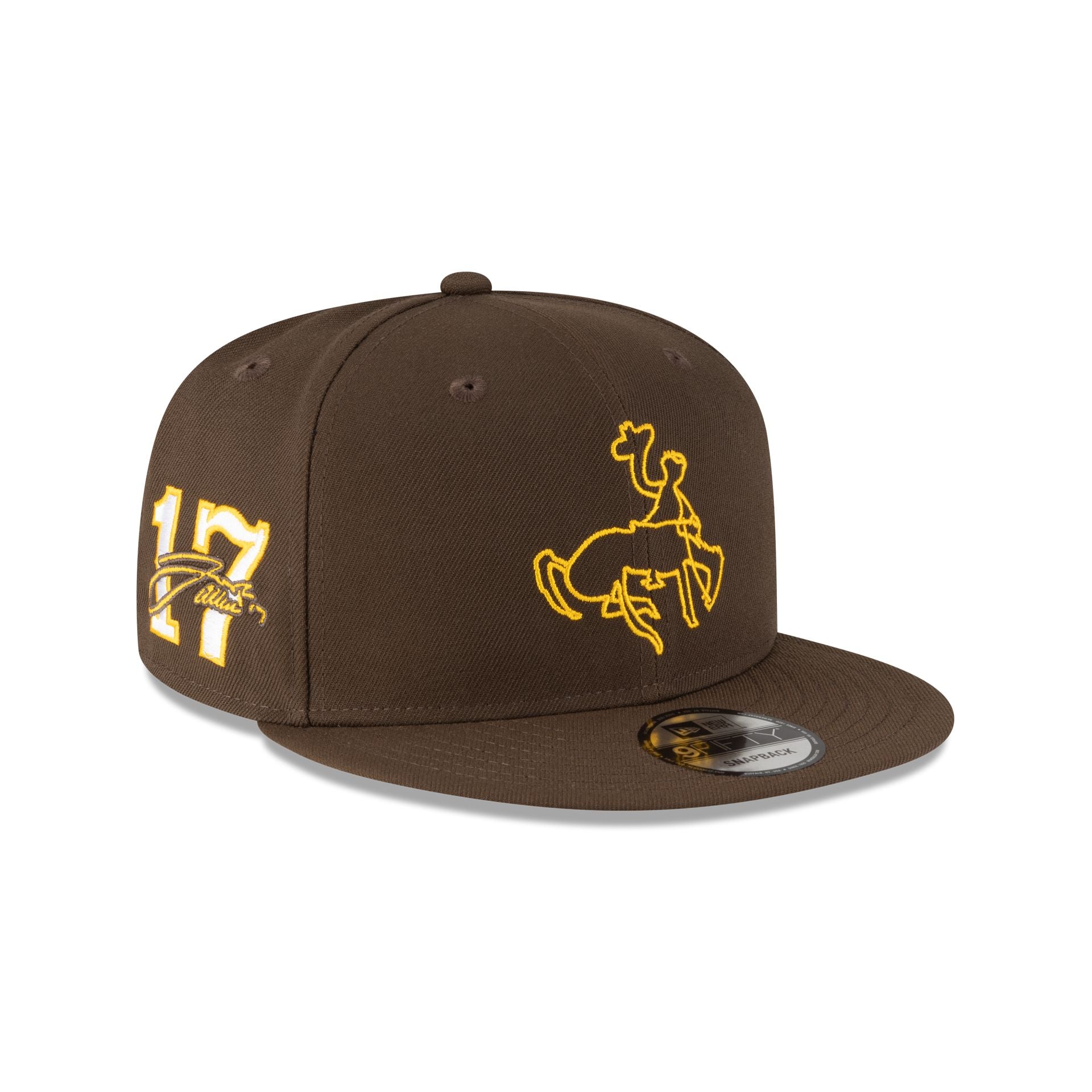 Wyoming Cowboys Josh Allen Jersey Retirement Cowboy 9FIFTY Snapback Hat