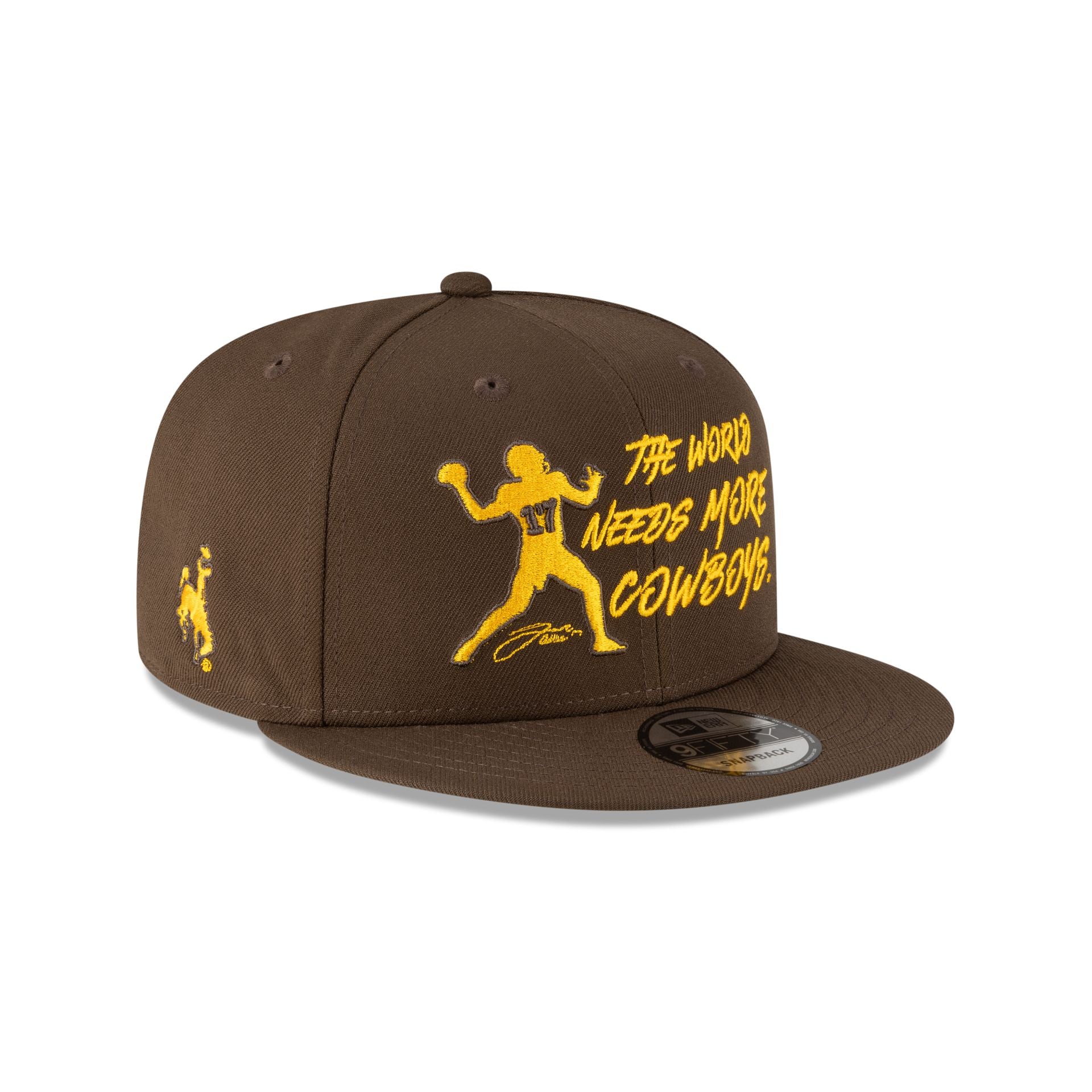 Wyoming Cowboys Josh Allen Jersey Retirement More Cowboys 9FIFTY Snapback Hat