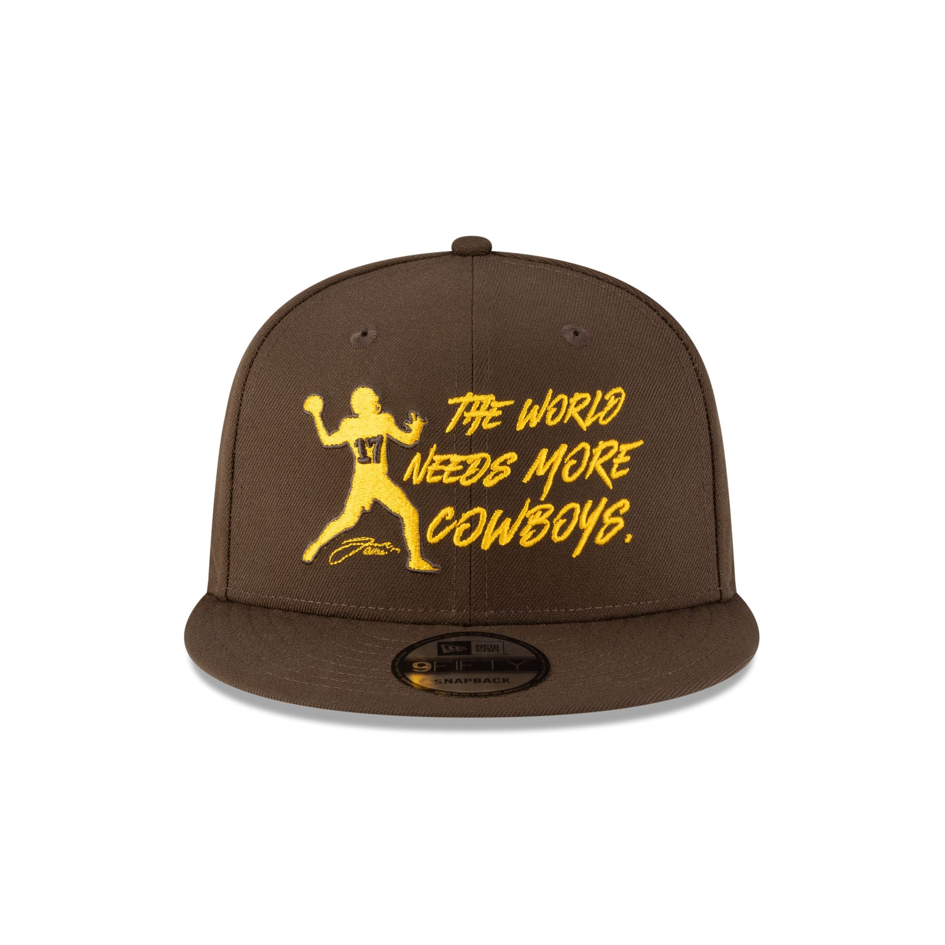 Wyoming Cowboys Josh Allen Jersey Retirement More Cowboys 9FIFTY Snapback Hat - Image 2