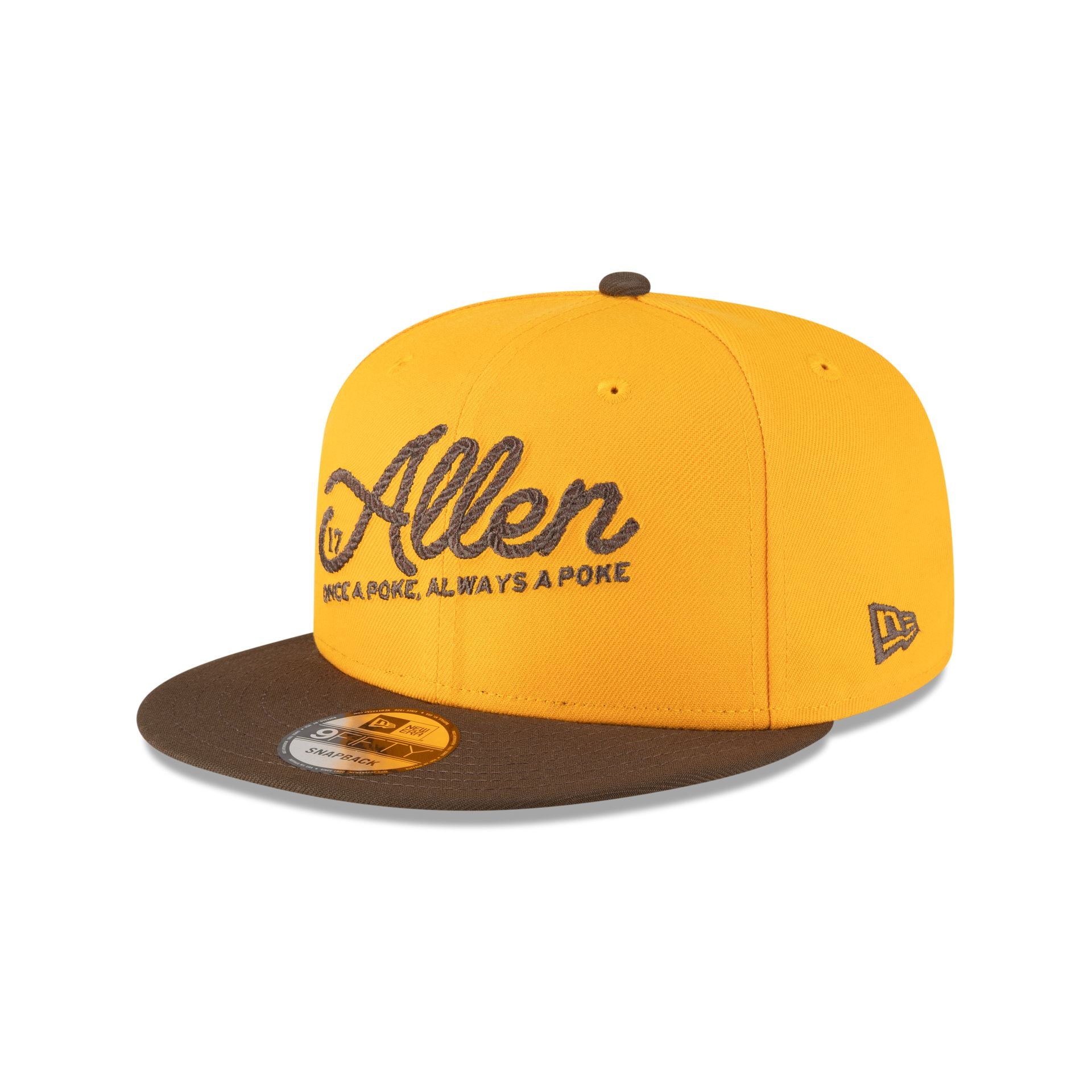 Wyoming Cowboys Josh Allen Jersey Retirement Gold 9FIFTY Snapback Hat - Image 3