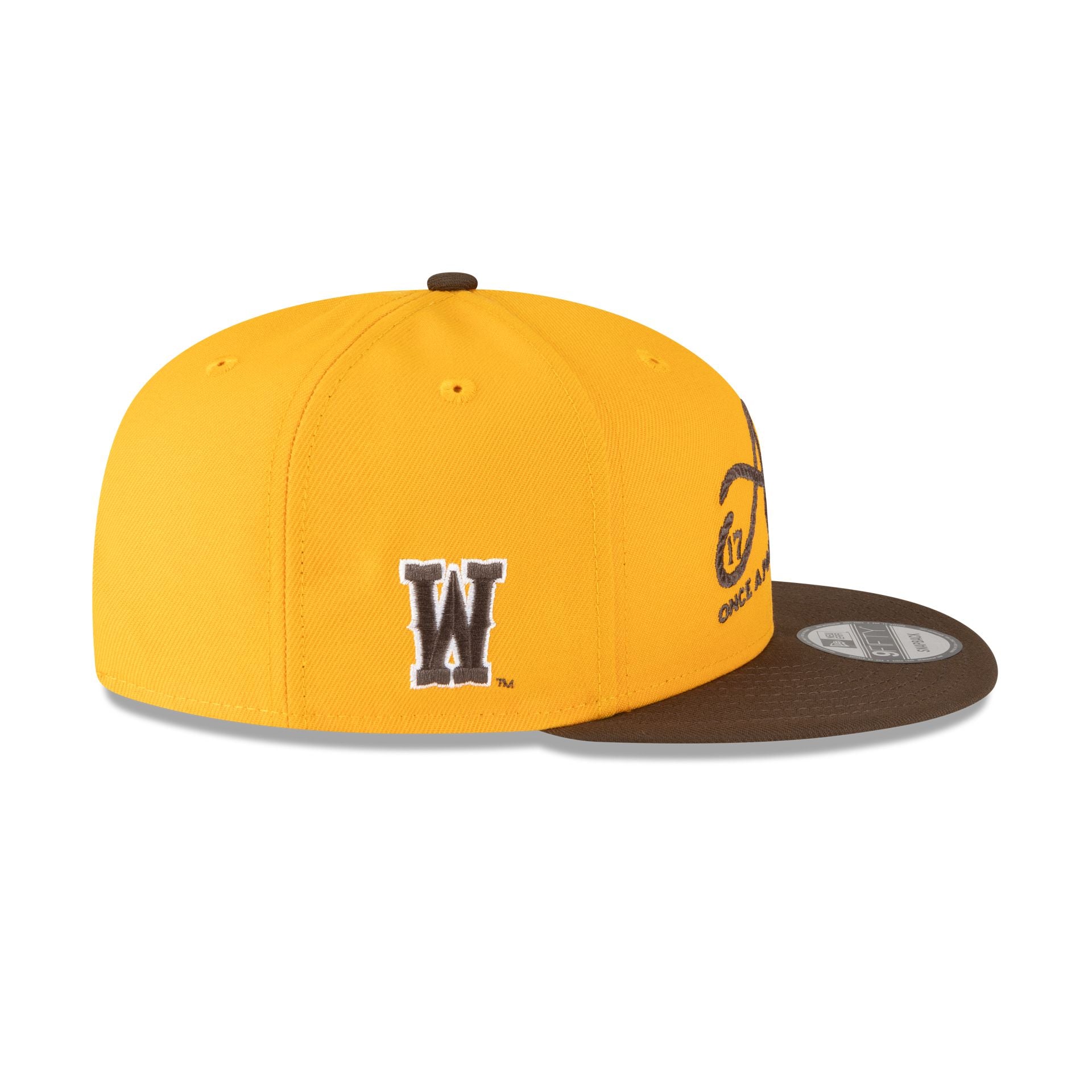 Wyoming Cowboys Josh Allen Jersey Retirement Gold 9FIFTY Snapback Hat - Image 4
