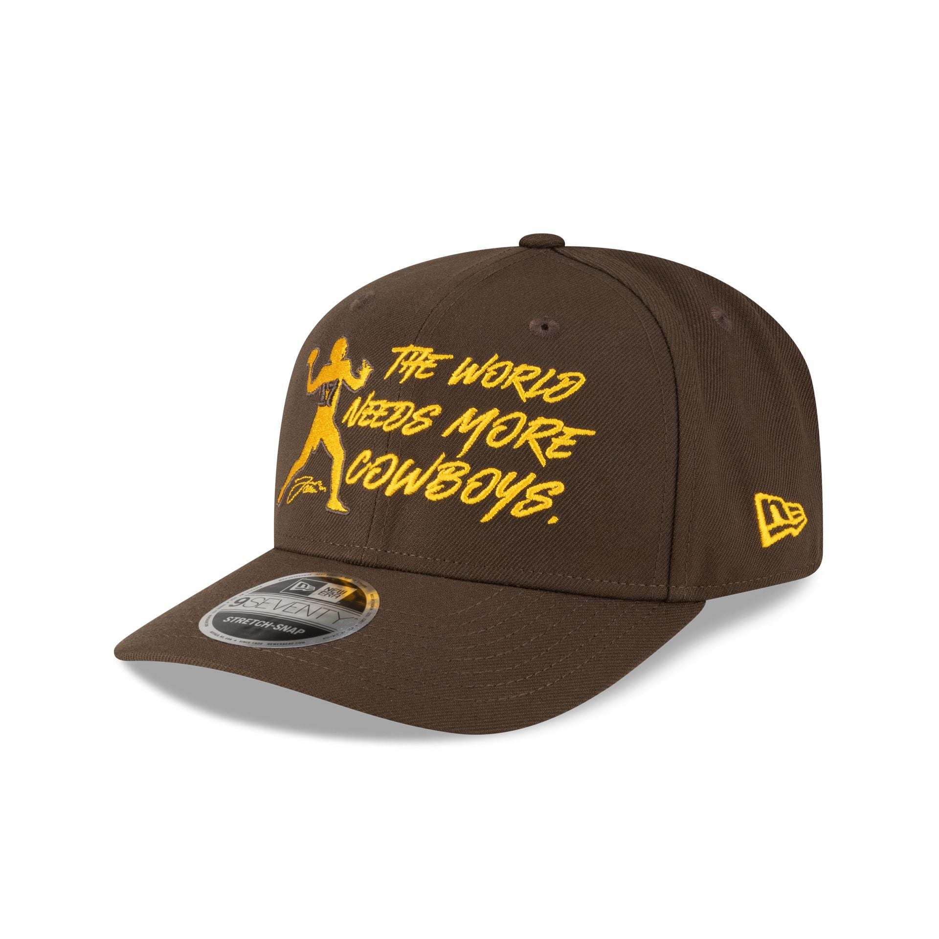 Wyoming Cowboys Josh Allen Jersey Retirement More Cowboys 9SEVENTY Stretch-Snap Hat - Image 3