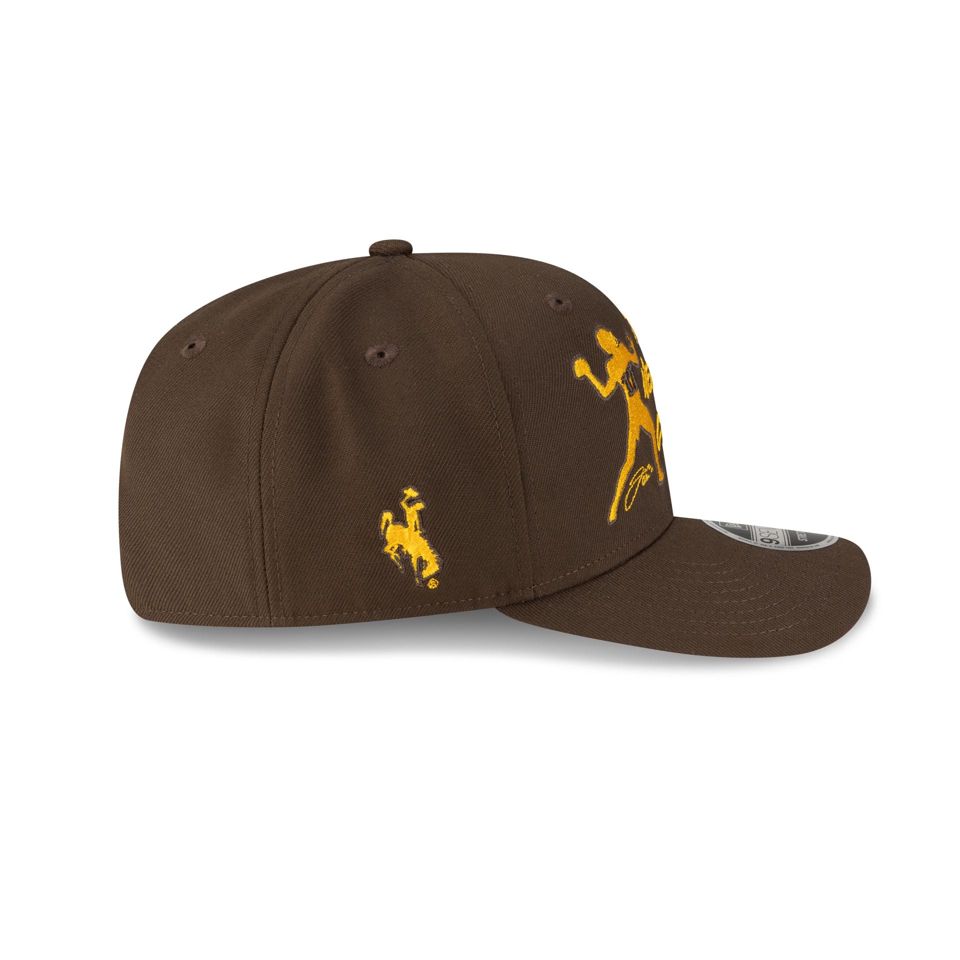 Wyoming Cowboys Josh Allen Jersey Retirement More Cowboys 9SEVENTY Stretch-Snap Hat - Image 4