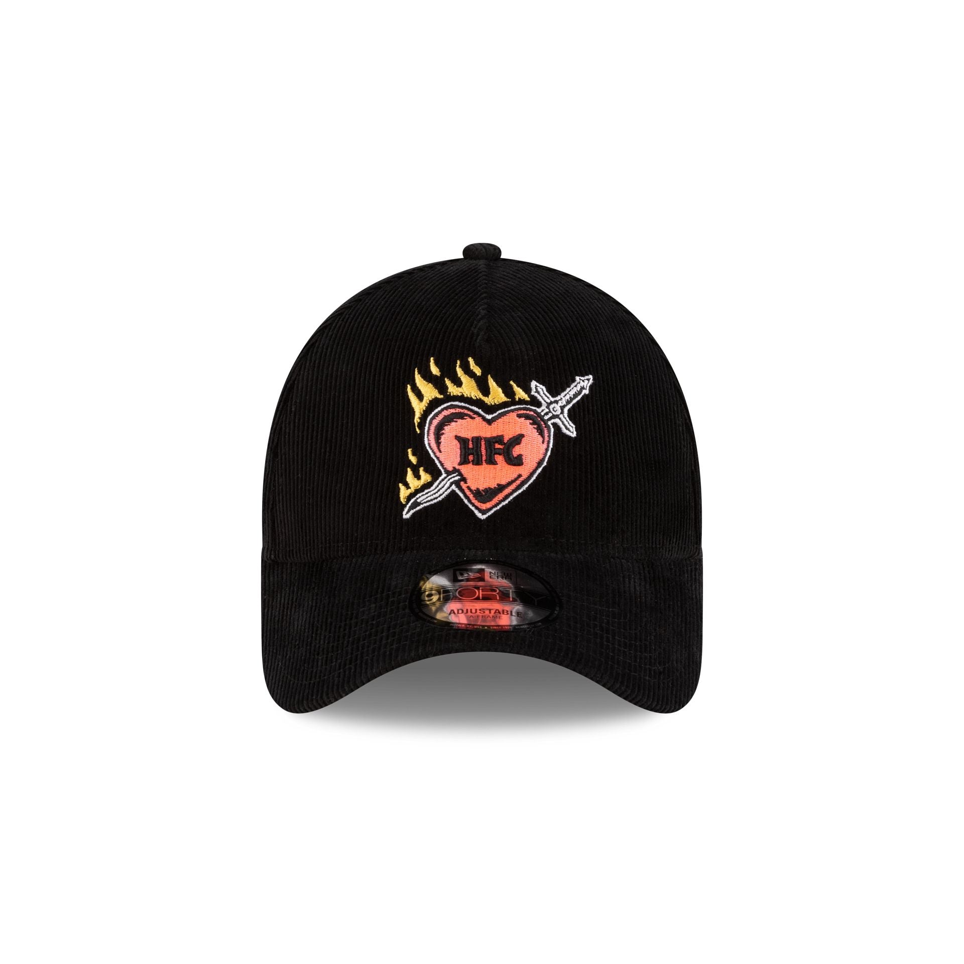 Stranger Things Hellfire Club Black Corduroy 9FORTY A-Frame Snapback Hat - Image 2