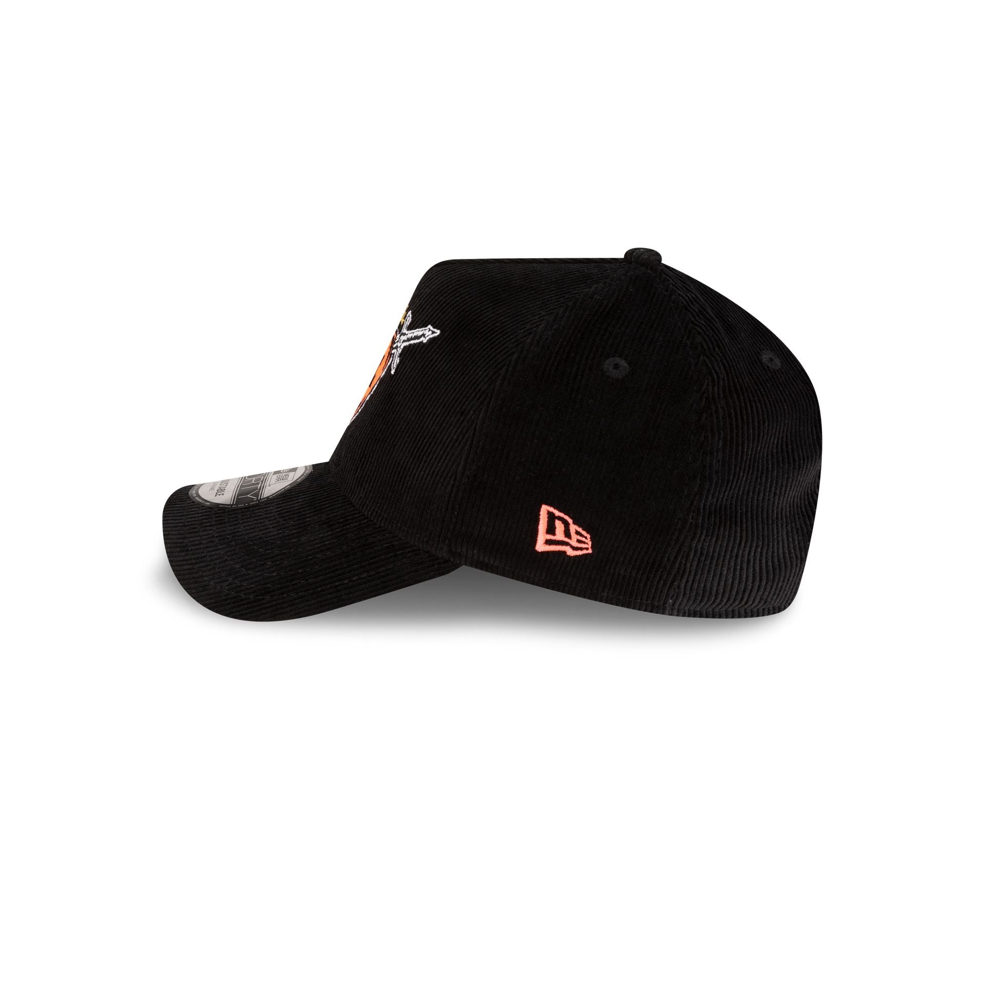 Stranger Things Hellfire Club Black Corduroy 9FORTY A-Frame Snapback Hat - Image 4