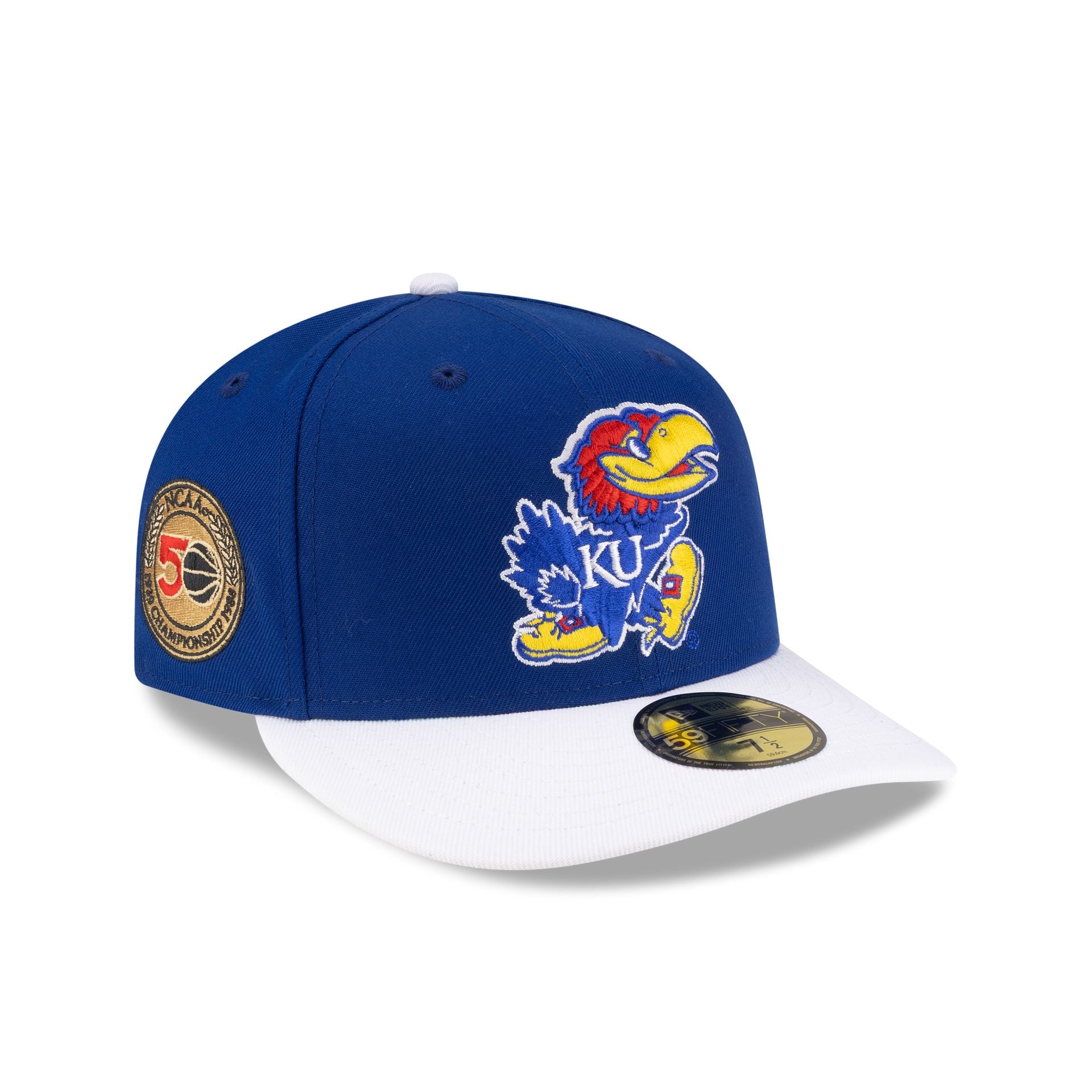 Just Caps College Champions Sidepatch Kansas Jayhawks 59FIFTY Fitted H