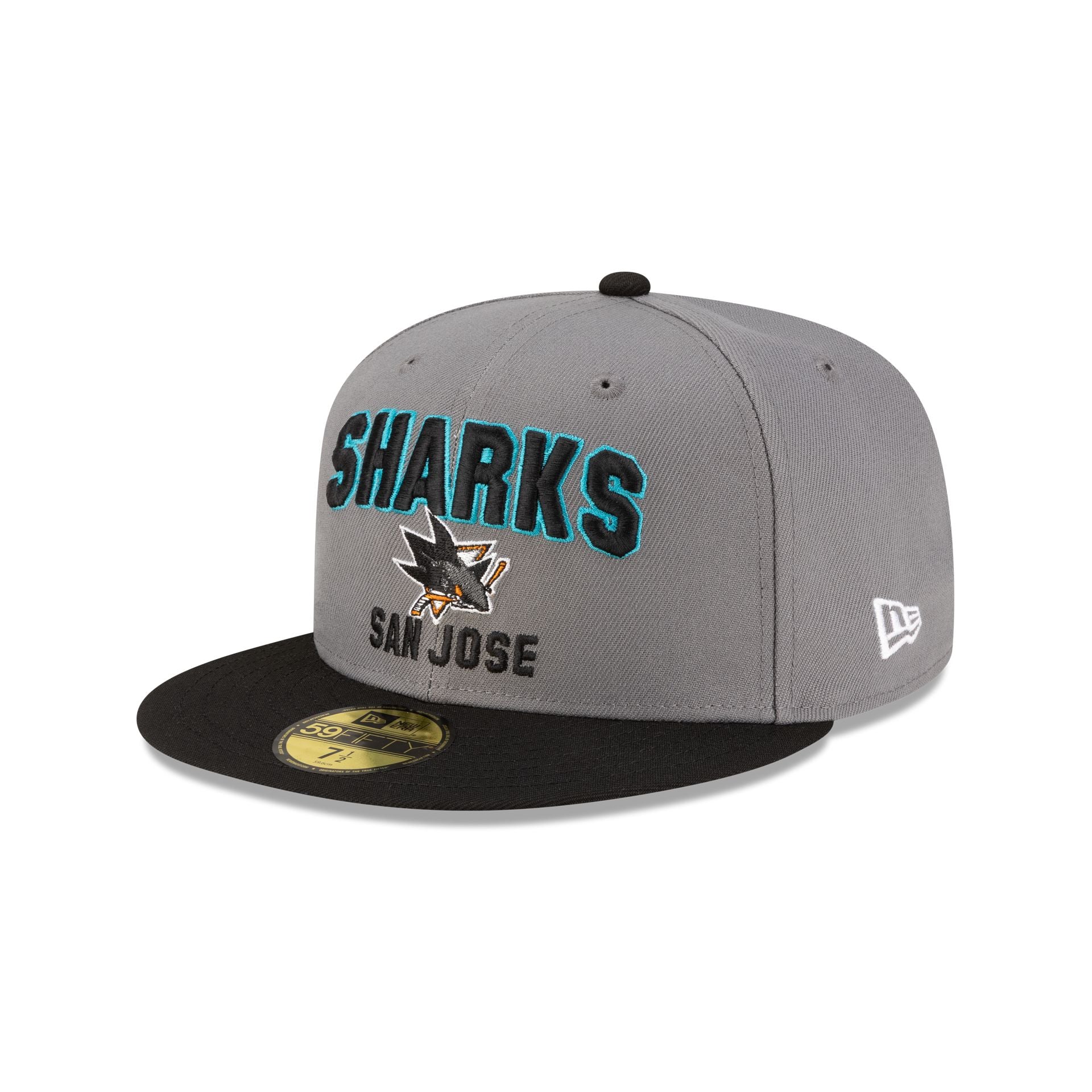 San Jose Sharks Gray 59FIFTY Fitted Hat - Image 3