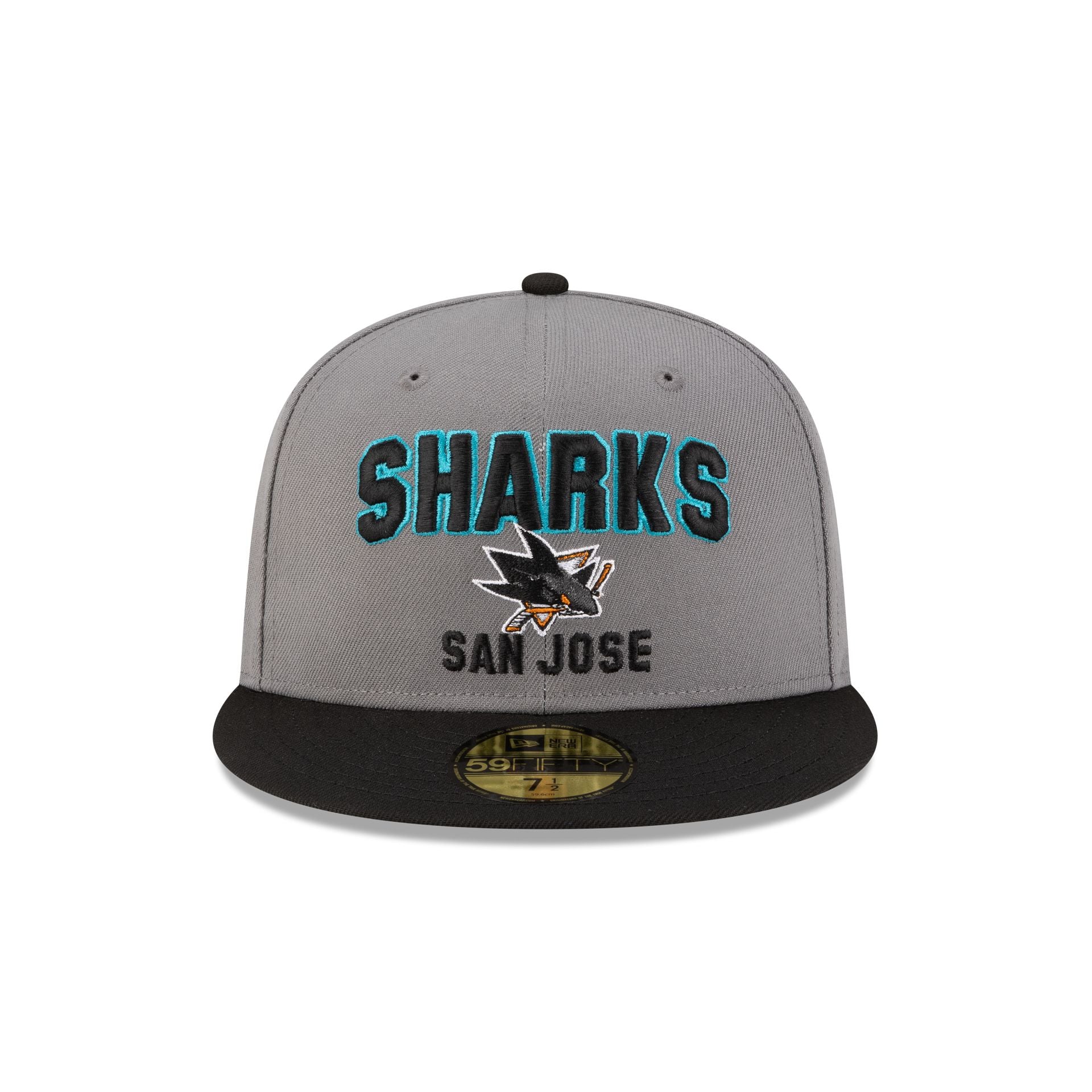 San Jose Sharks Gray 59FIFTY Fitted Hat - Image 2