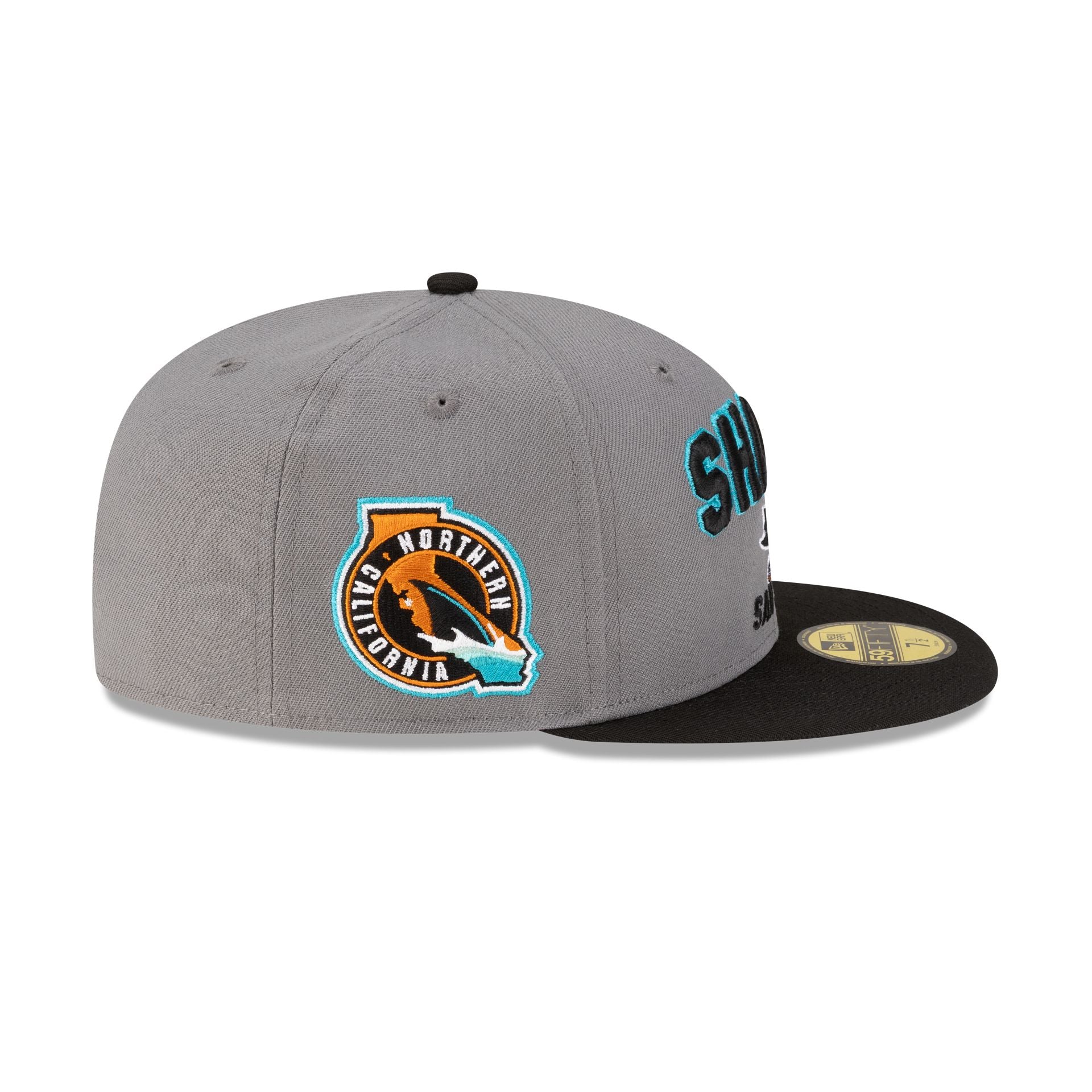 San Jose Sharks Gray 59FIFTY Fitted Hat - Image 4