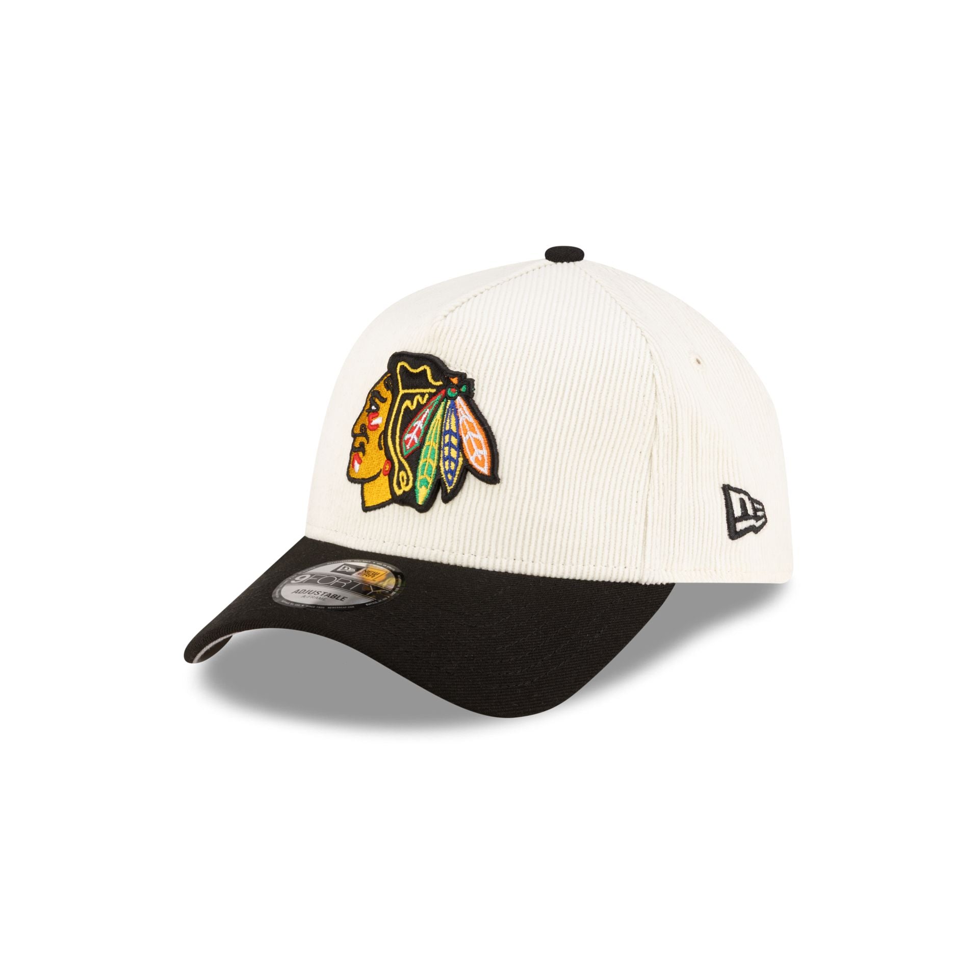 Chicago Blackhawks 100th Anniversary Chrome Corduroy 9FORTY A-Frame Sn - Image 3
