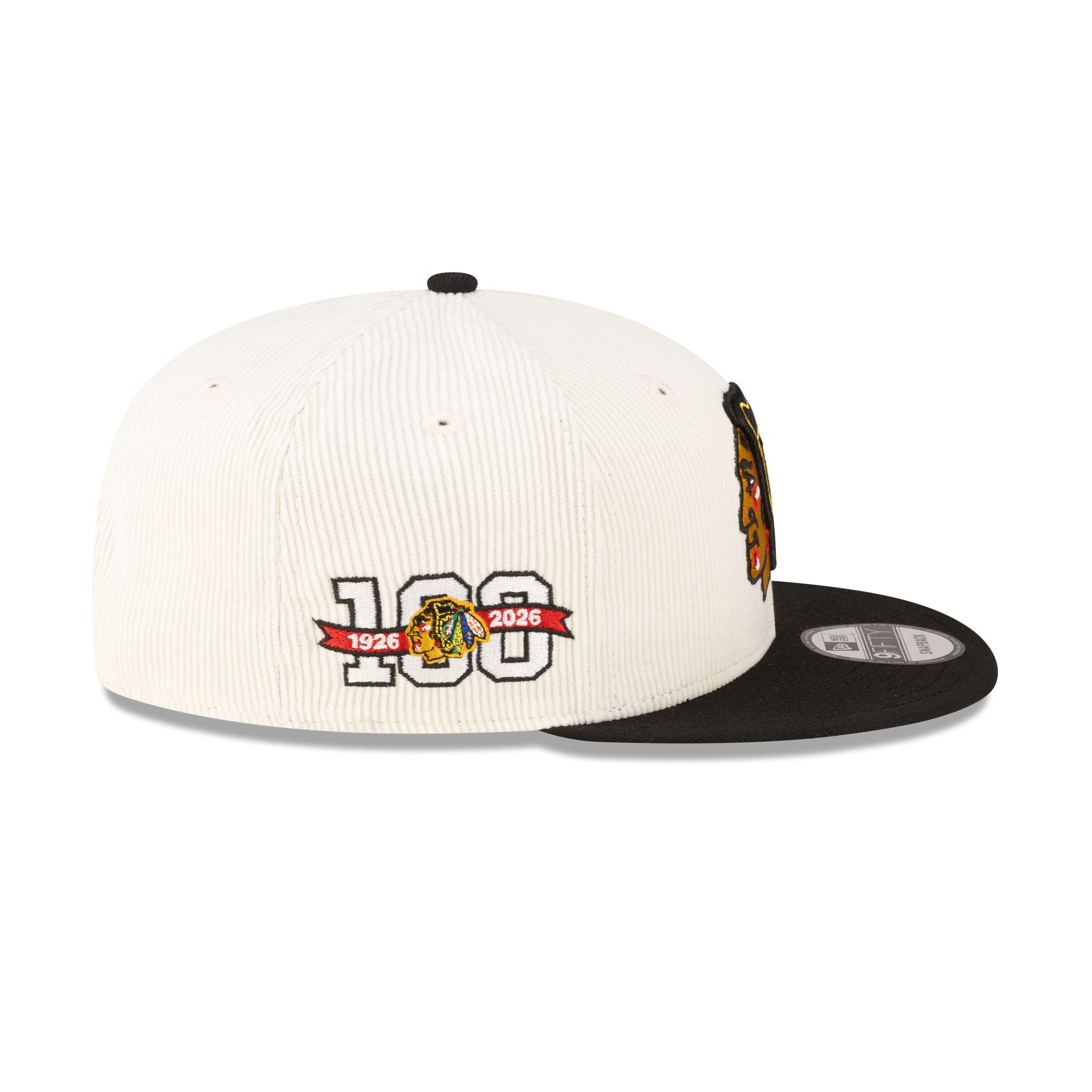 Chicago Blackhawks 100th Anniversary Chrome Corduroy 9FIFTY Snapback H - Image 4