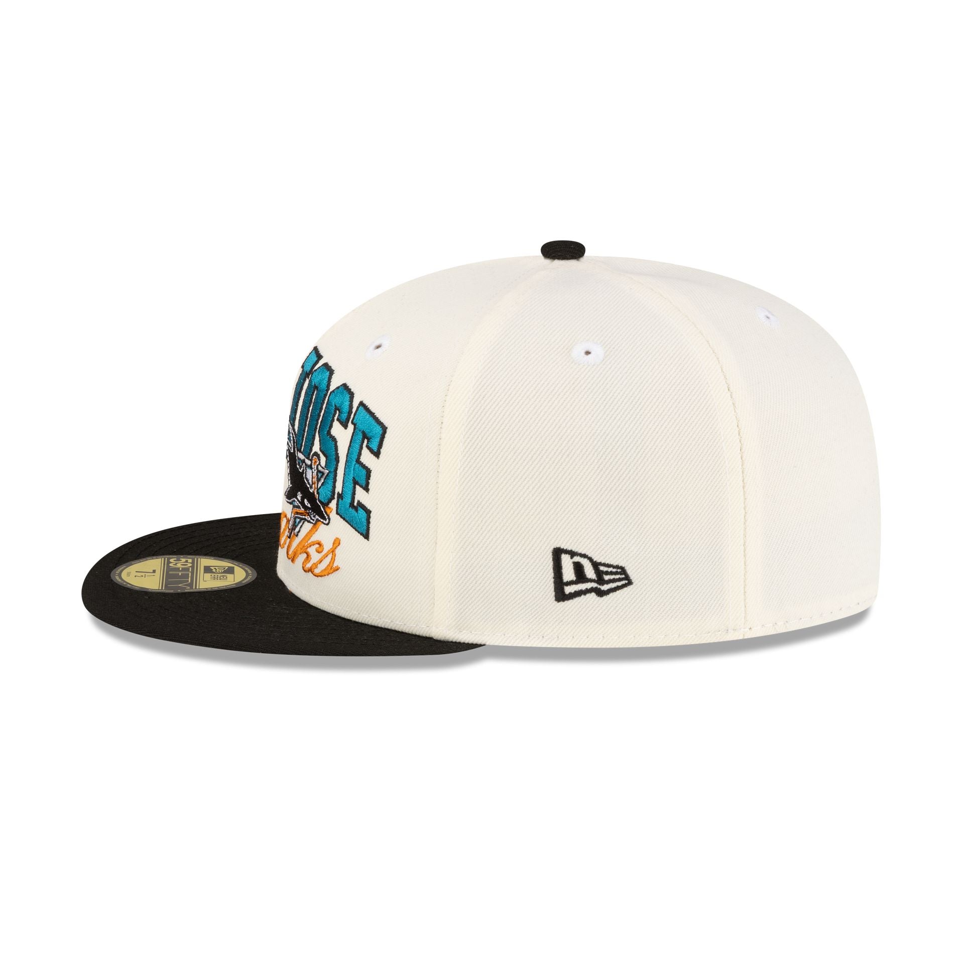 San Jose Sharks Arch Script 59FIFTY Fitted Hat - Image 5