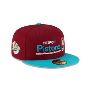 Detroit Pistons 1996-2001 Hardwood Classics Sign Stack 59FIFTY Fitted
