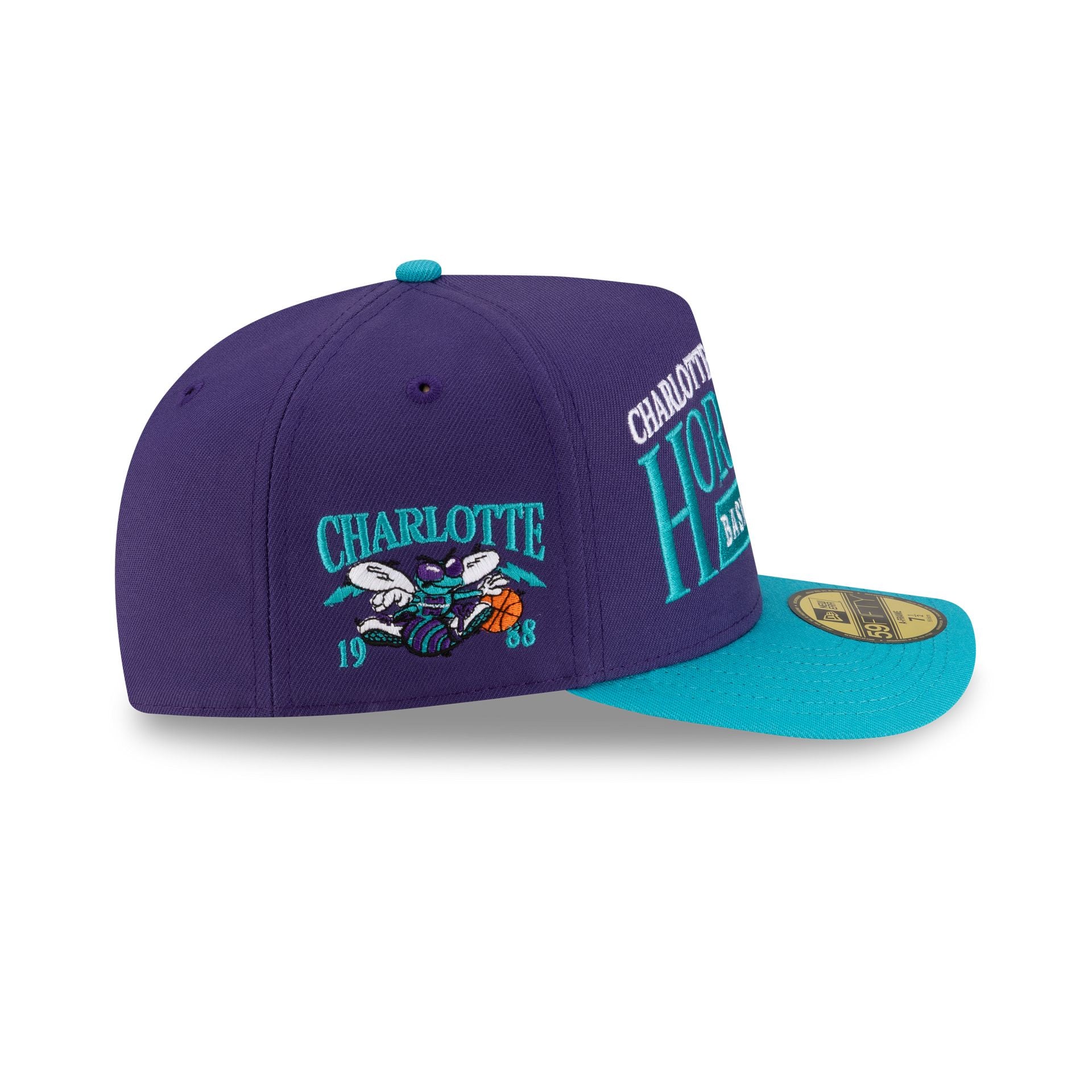 Charlotte Hornets 1988-2002 Hardwood Classics Liner 59FIFTY A-Frame Fi - Image 4