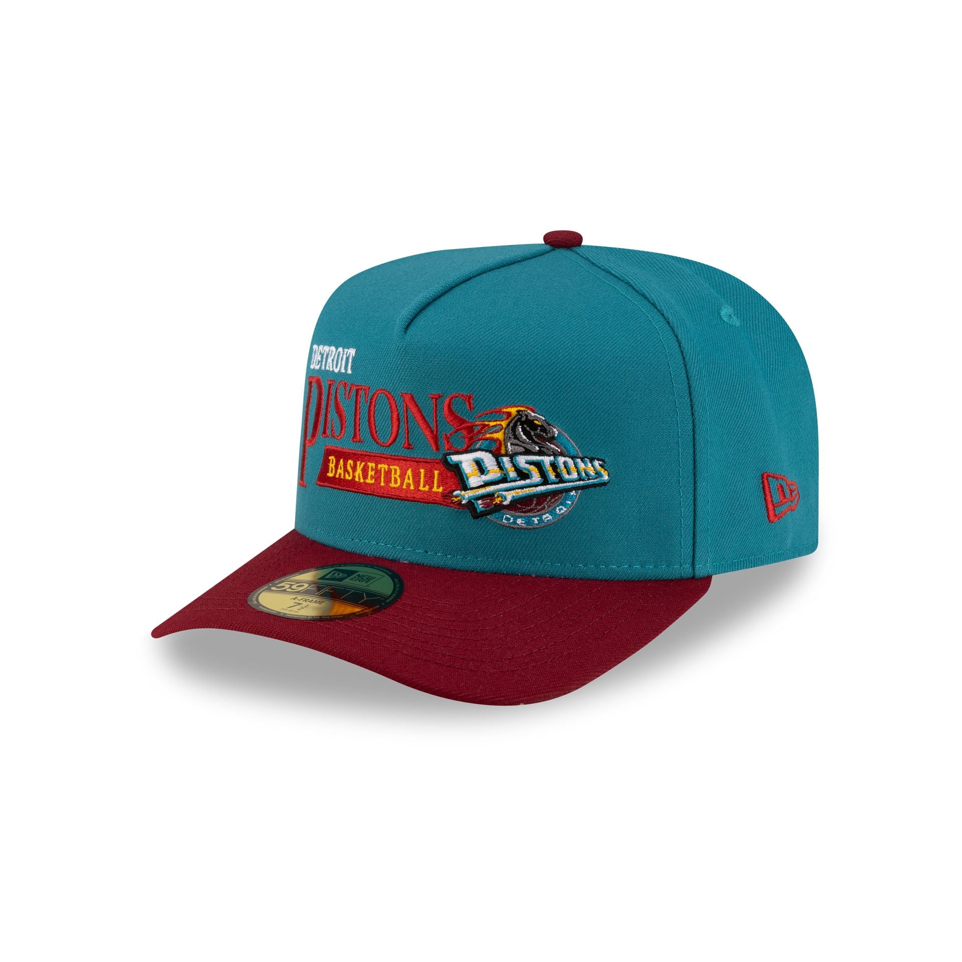 Detroit Pistons 1996-2001 Hardwood Classics Liner 59FIFTY A-Frame Fitt - Image 3