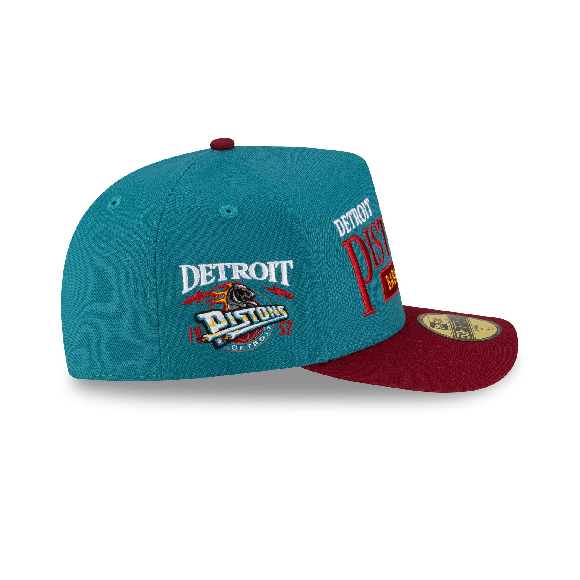 Detroit Pistons 1996-2001 Hardwood Classics Liner 59FIFTY A-Frame Fitt - Image 4