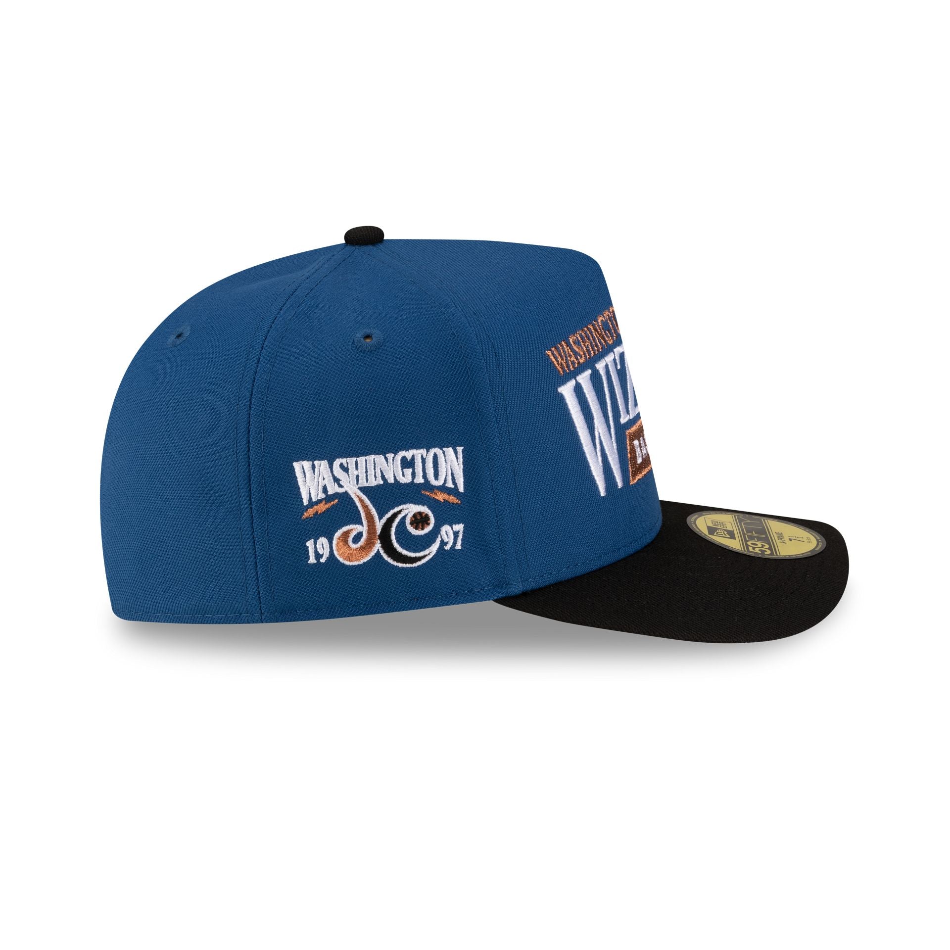 Washington Wizards 1997-2011 Hardwood Classics Liner 59FIFTY A-Frame Fitted Hat - Image 4