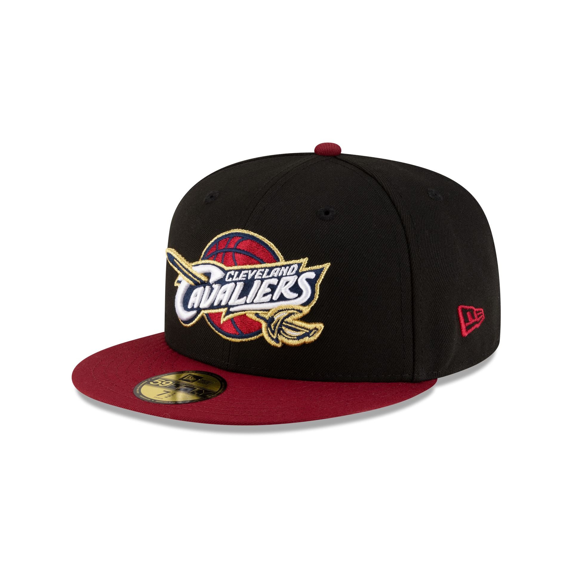 Cleveland Cavaliers 2010-2017 Hardwood Classics Black 59FIFTY Fitted H - Image 3