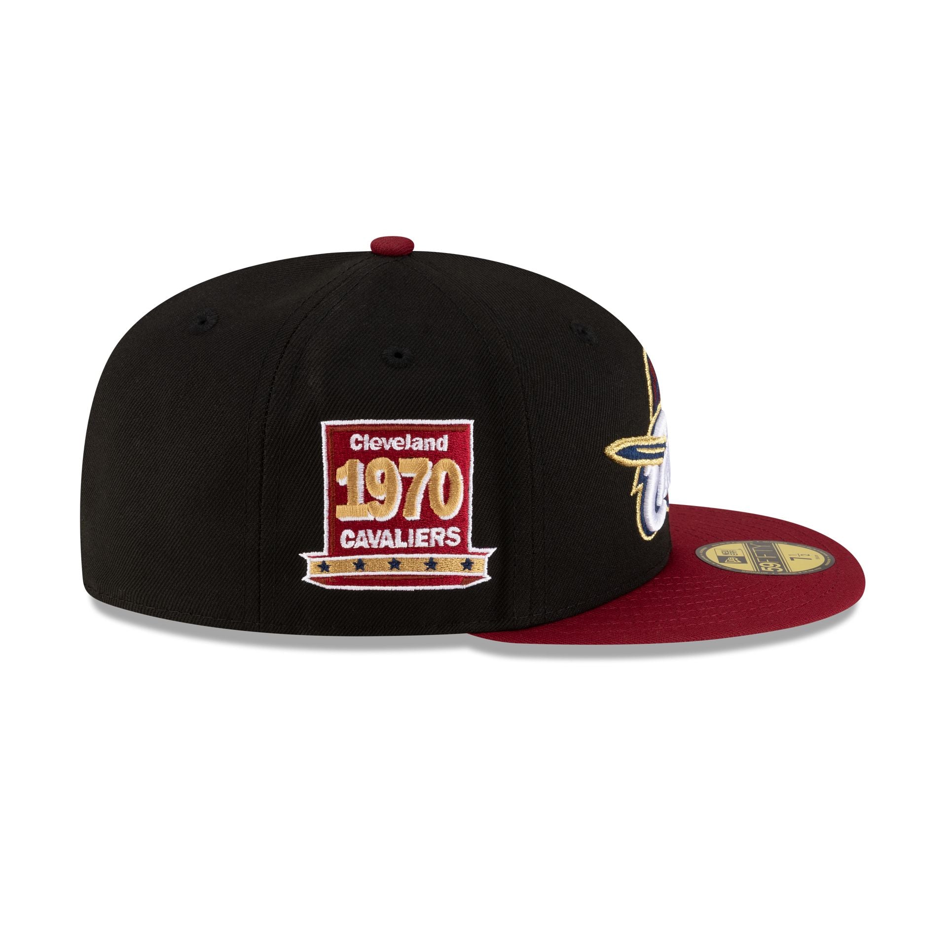 Cleveland Cavaliers 2010-2017 Hardwood Classics Black 59FIFTY Fitted H - Image 4