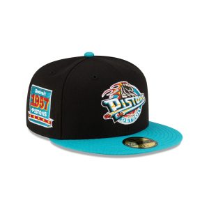 Detroit Pistons 1996-2001 Hardwood Classics Black 59FIFTY Fitted Hat
