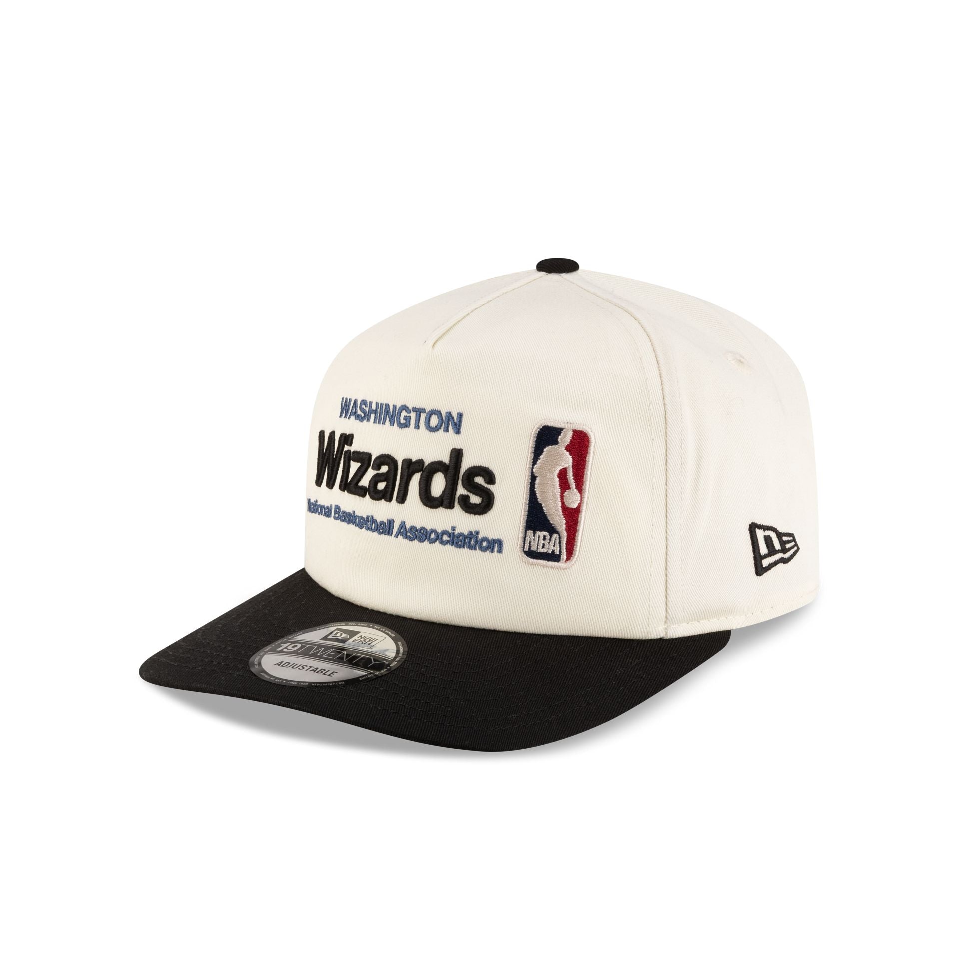 Washington Wizards 1997-2011 Hardwood Classics Sign Stack Chrome White 19TWENTY Adjustable Hat - Image 3