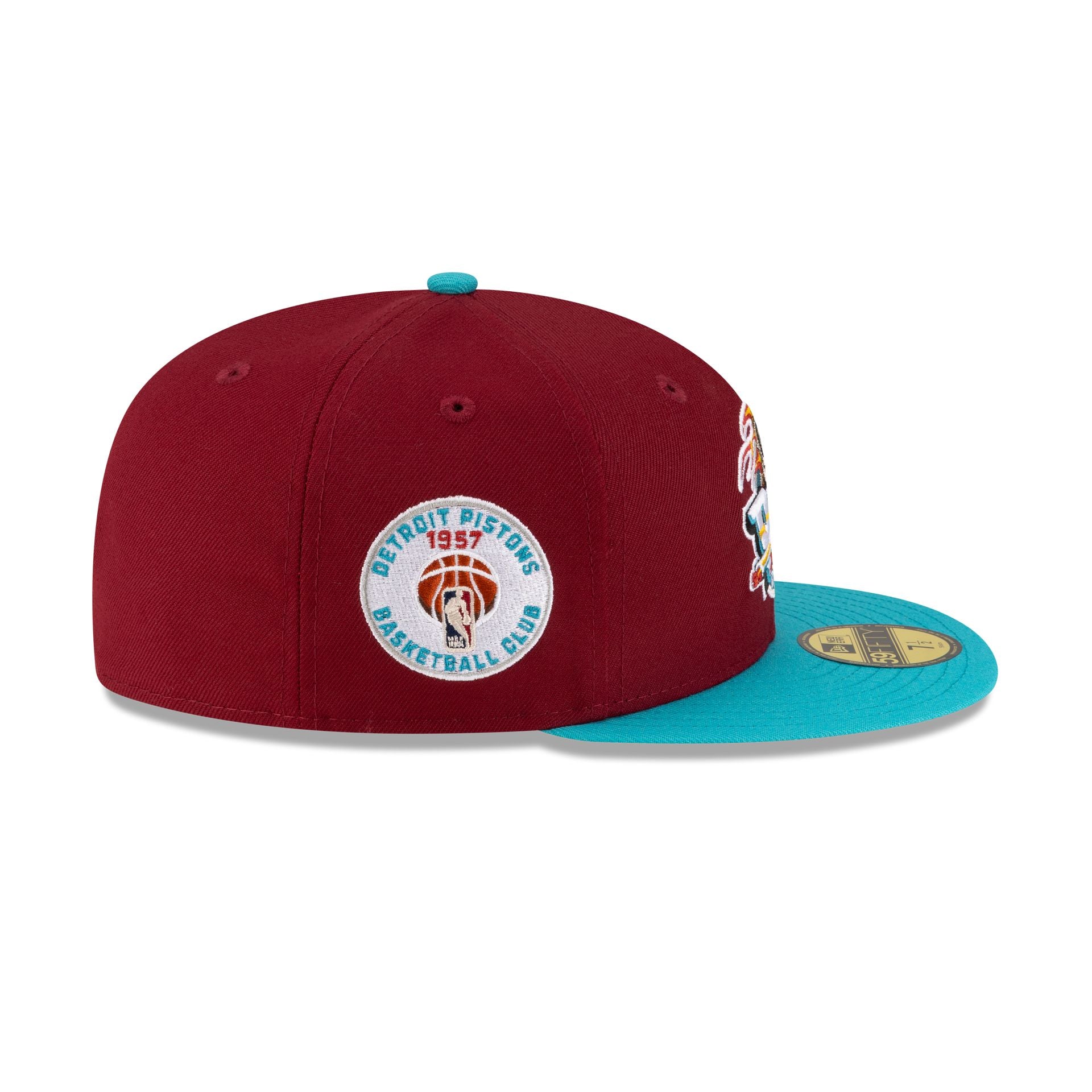 Detroit Pistons 1996-2001 Hardwood Classics Express 59FIFTY Fitted Hat - Image 4