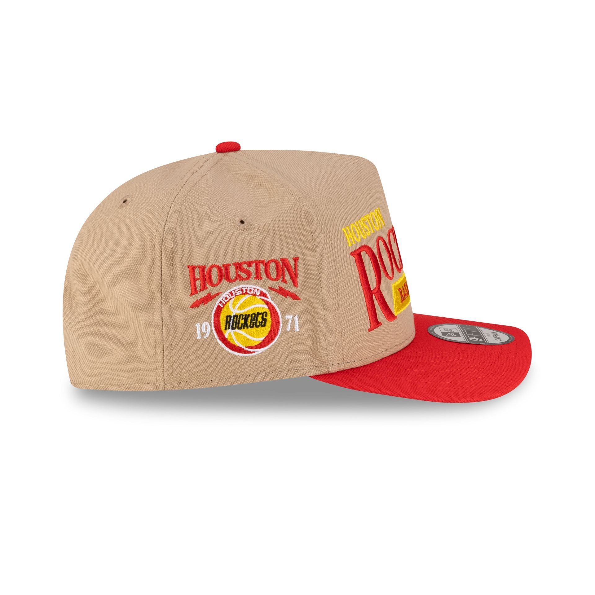 Houston Rockets 1972-1995 Hardwood Classics Liner Camel 9FIFTY A-Frame - Image 4