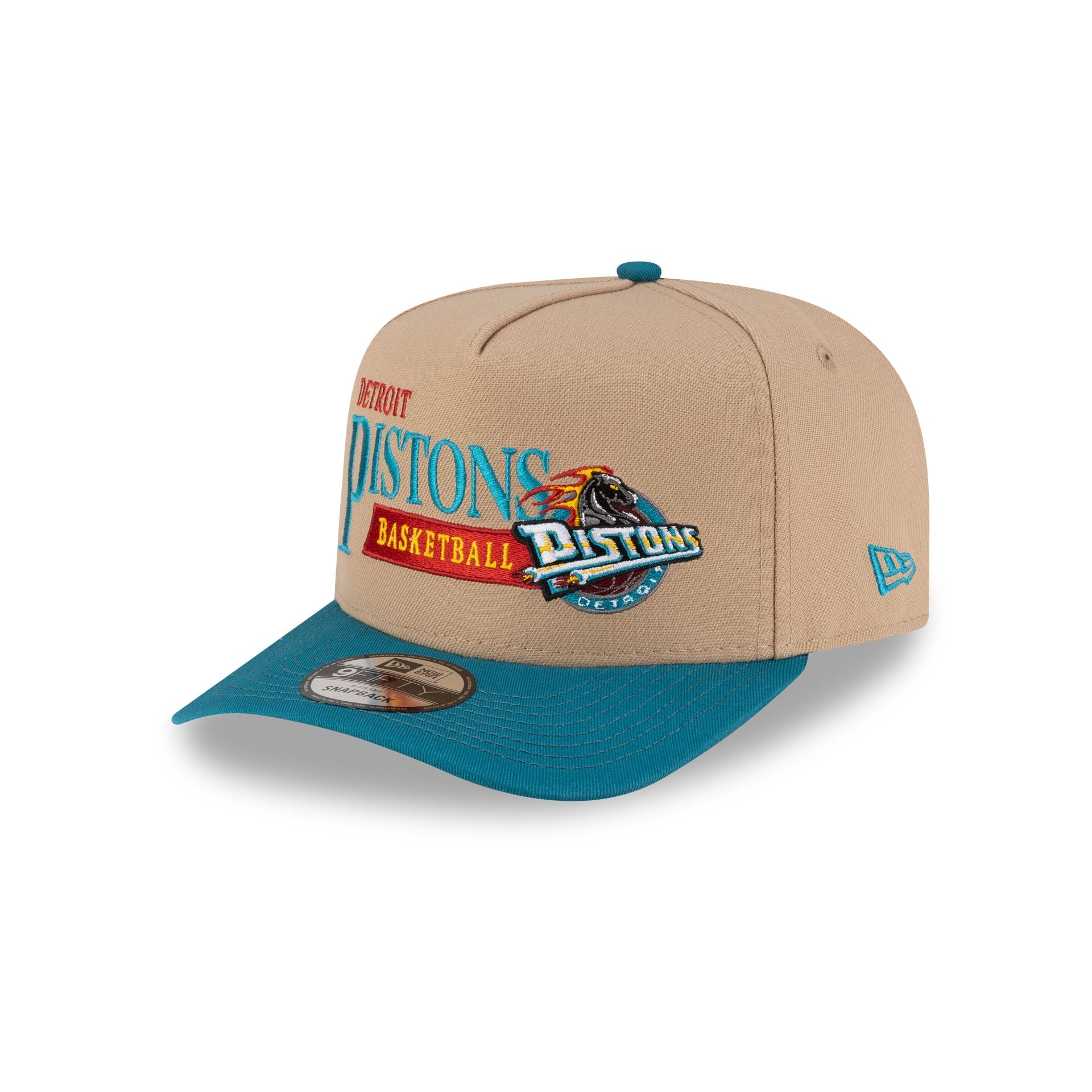 Detroit Pistons 1996-2001 Hardwood Classics Liner Camel 9FIFTY A-Frame - Image 3