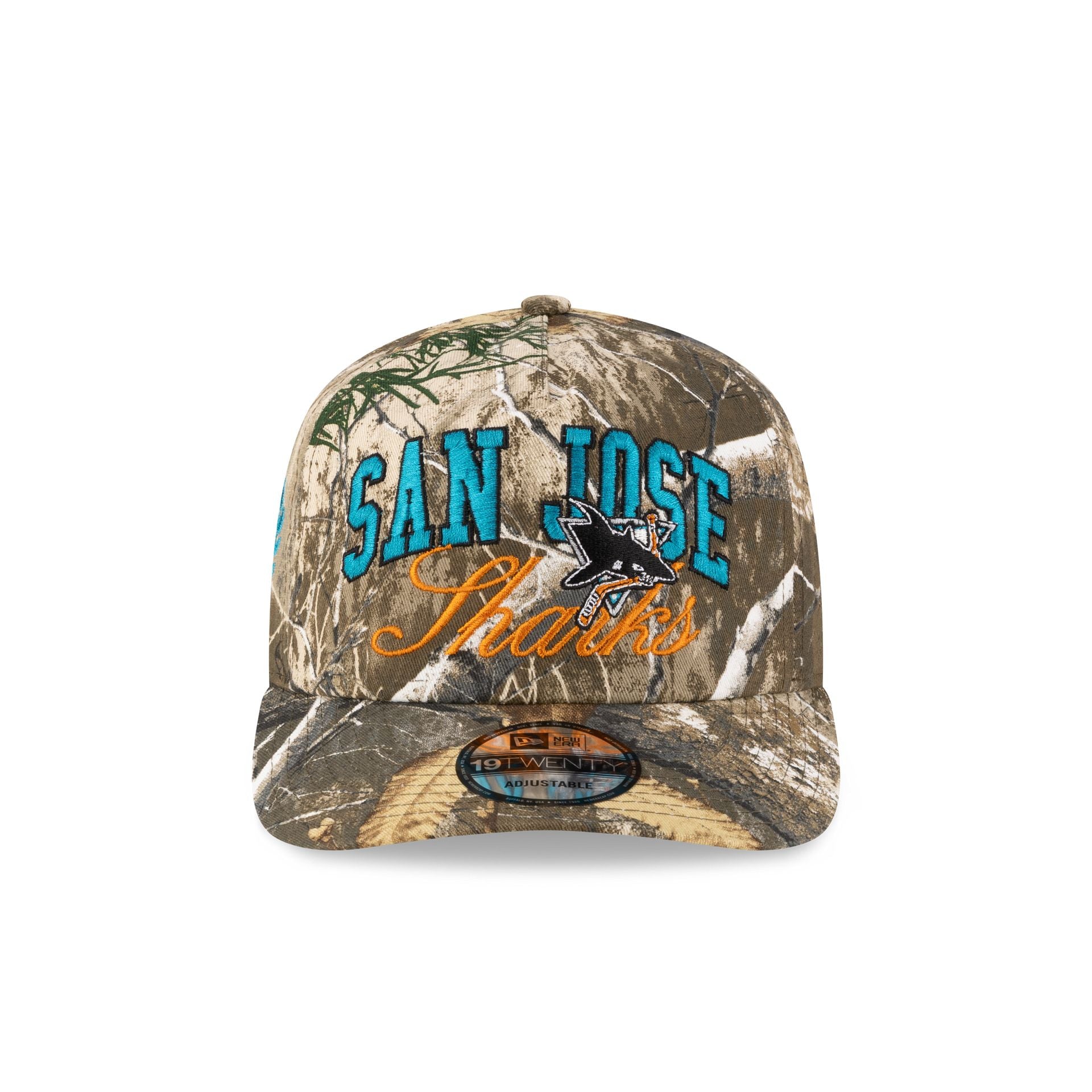 San Jose Sharks Arch Script Realtree 19TWENTY Snapback Hat - Image 2