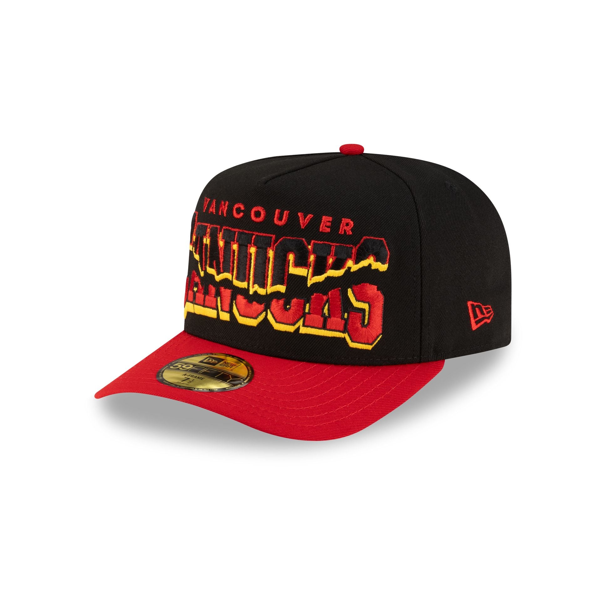 Vancouver Canucks Snapped Wordmark 59FIFTY A-Frame Fitted Hat