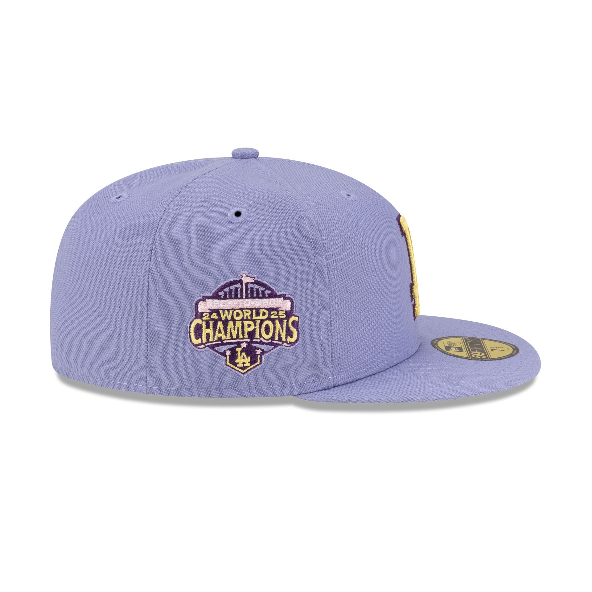 Los Angeles Dodgers Lavender Spring 59FIFTY Fitted Hat - Image 4