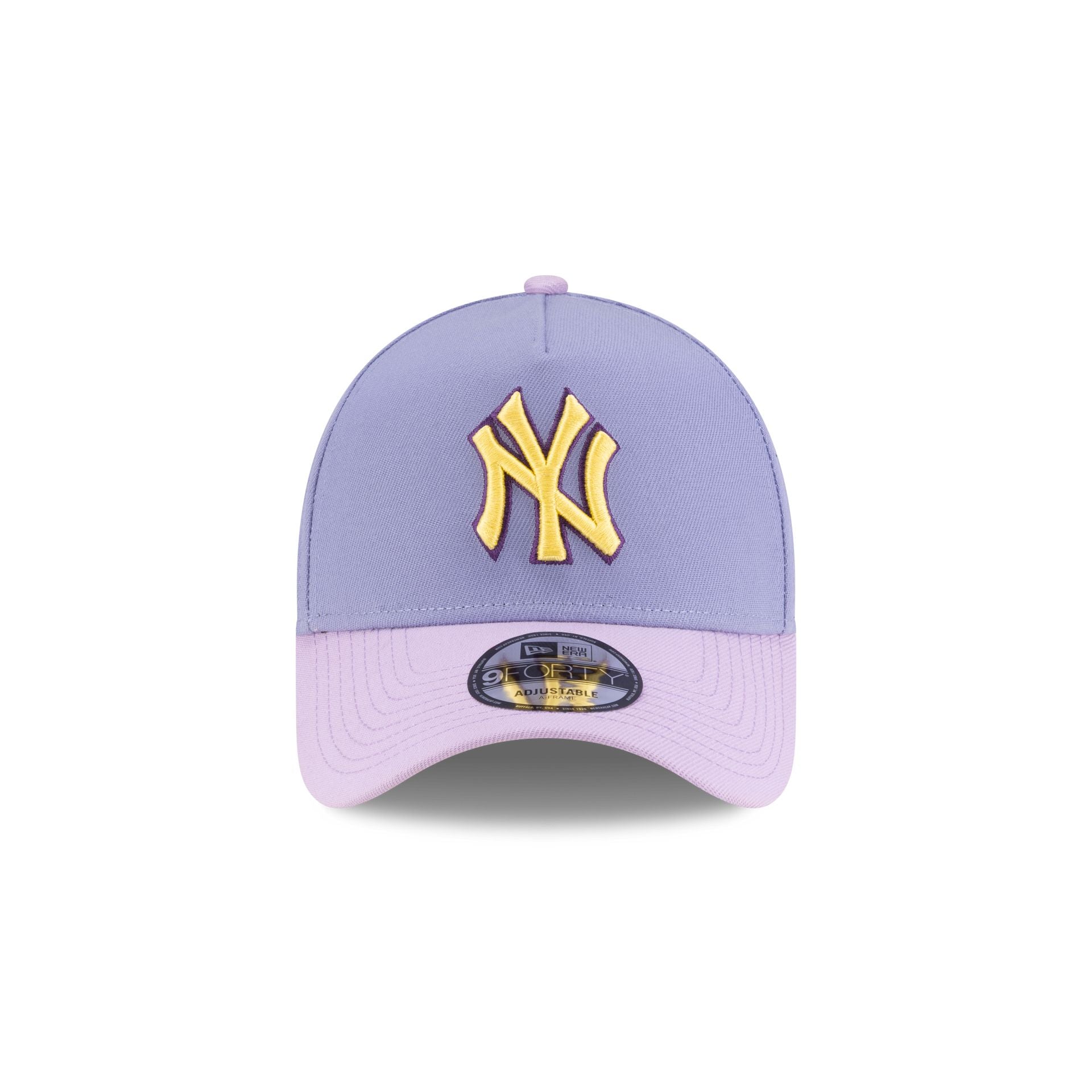 New York Yankees Lavender Pink 9FORTY A-Frame Snapback Hat - Image 2