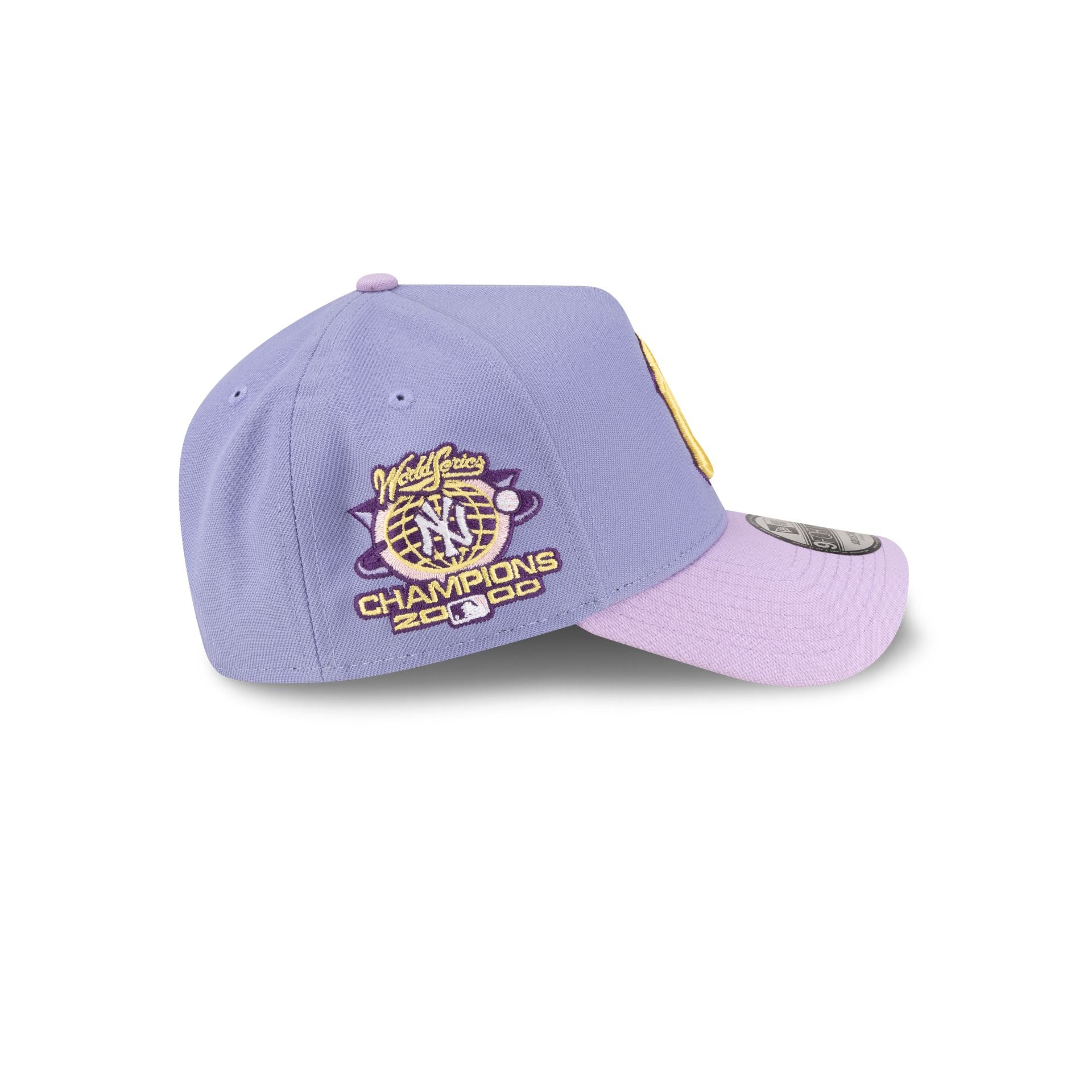 New York Yankees Lavender Pink 9FORTY A-Frame Snapback Hat - Image 4