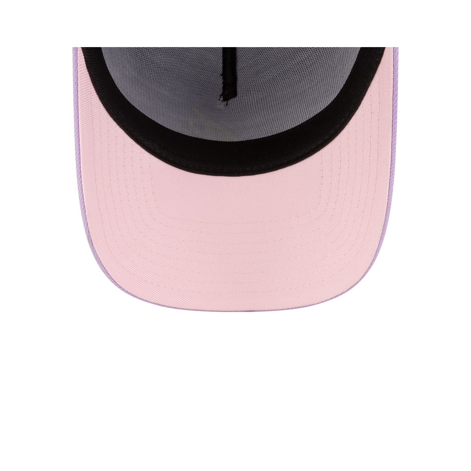 New York Yankees Lavender Pink 9FORTY A-Frame Snapback Hat - Image 7