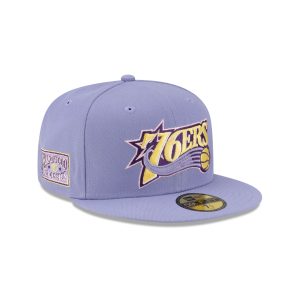 Philadelphia 76ers Hardwood Classics Lavender Pack 59FIFTY Fitted Hat