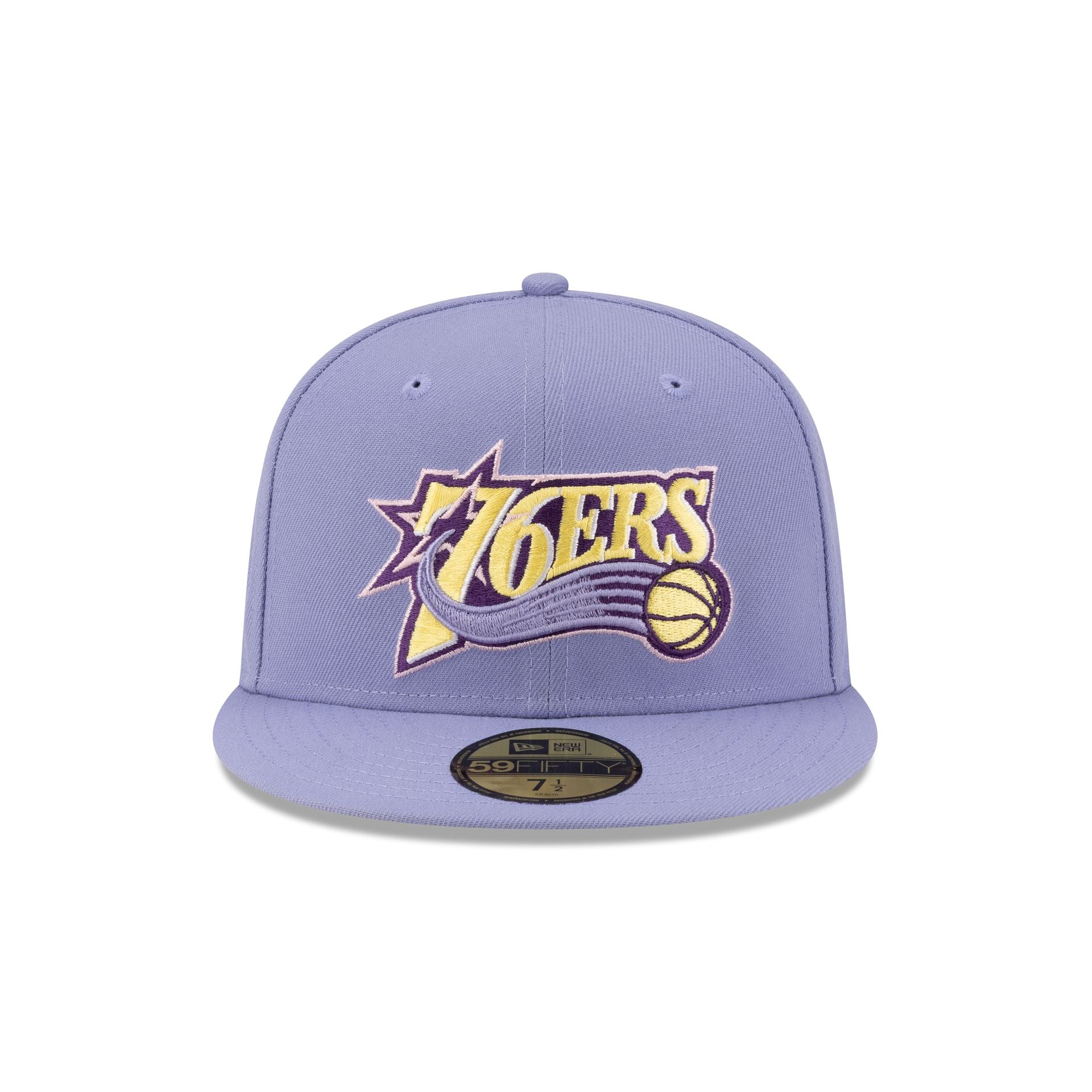 Philadelphia 76ers Hardwood Classics Lavender Pack 59FIFTY Fitted Hat - Image 2