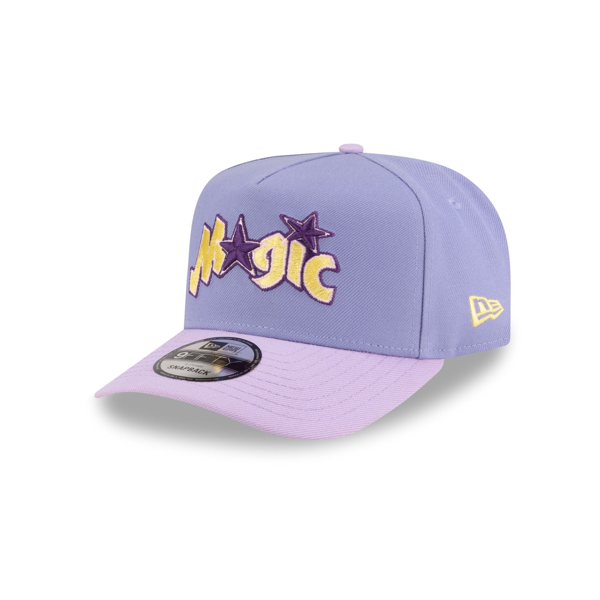 Orlando Magic Hardwood Classics Lavender Purple 9FIFTY A-Frame Snapback Hat - Image 3