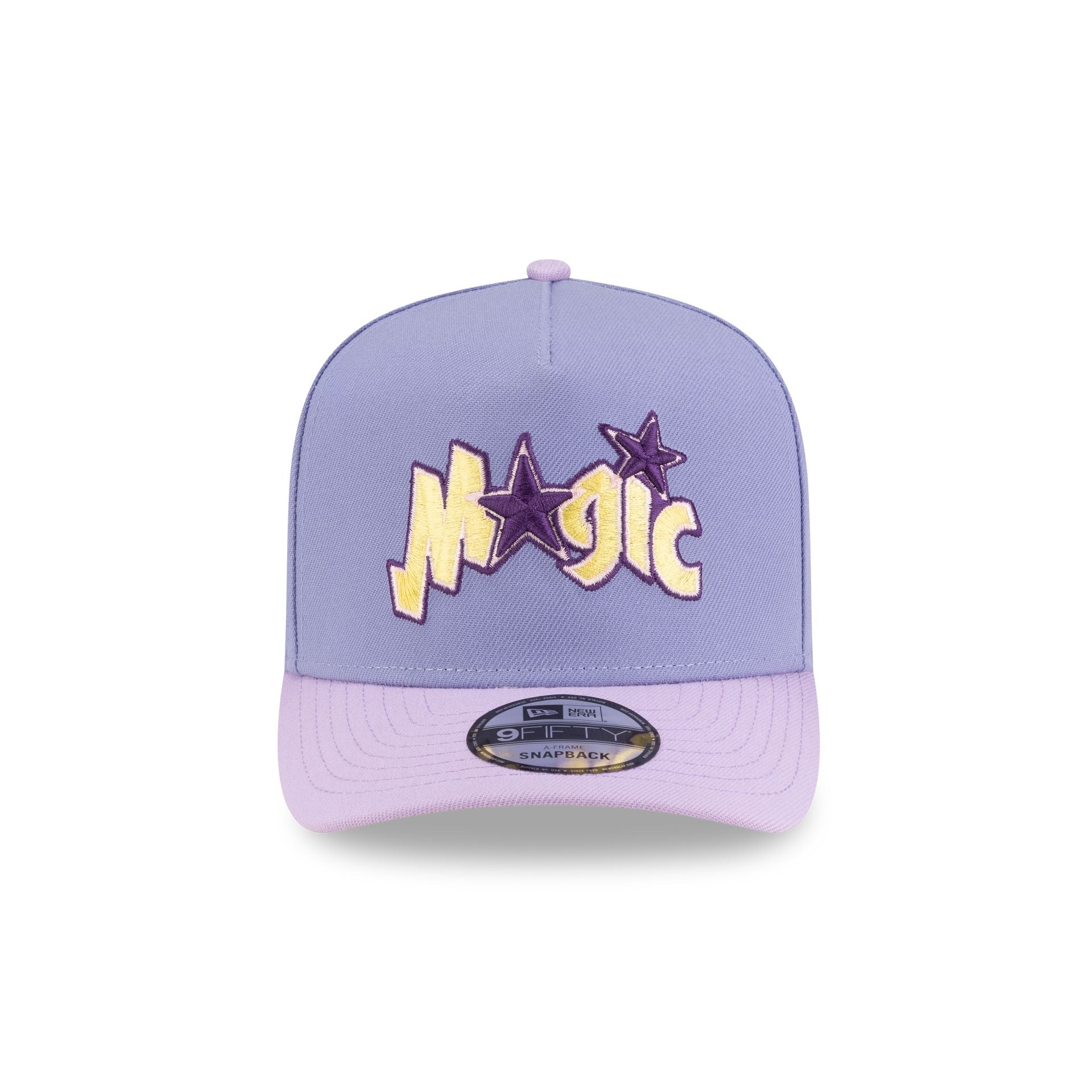 Orlando Magic Hardwood Classics Lavender Purple 9FIFTY A-Frame Snapback Hat - Image 2
