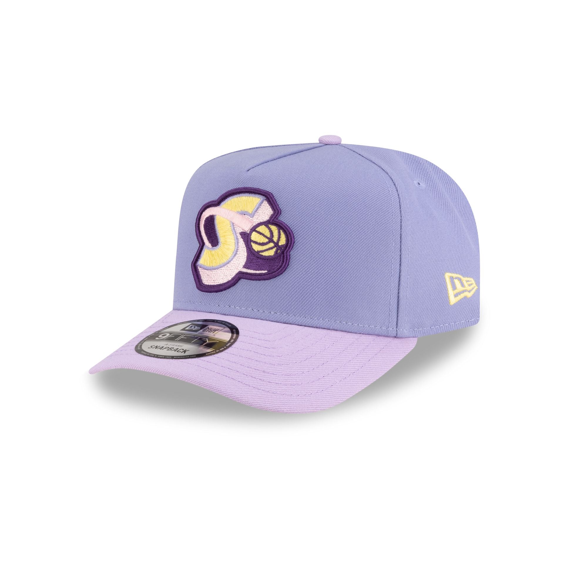 Seattle SuperSonics Hardwood Classics Lavender Purple 9FIFTY A-Frame Snapback Hat - Image 3