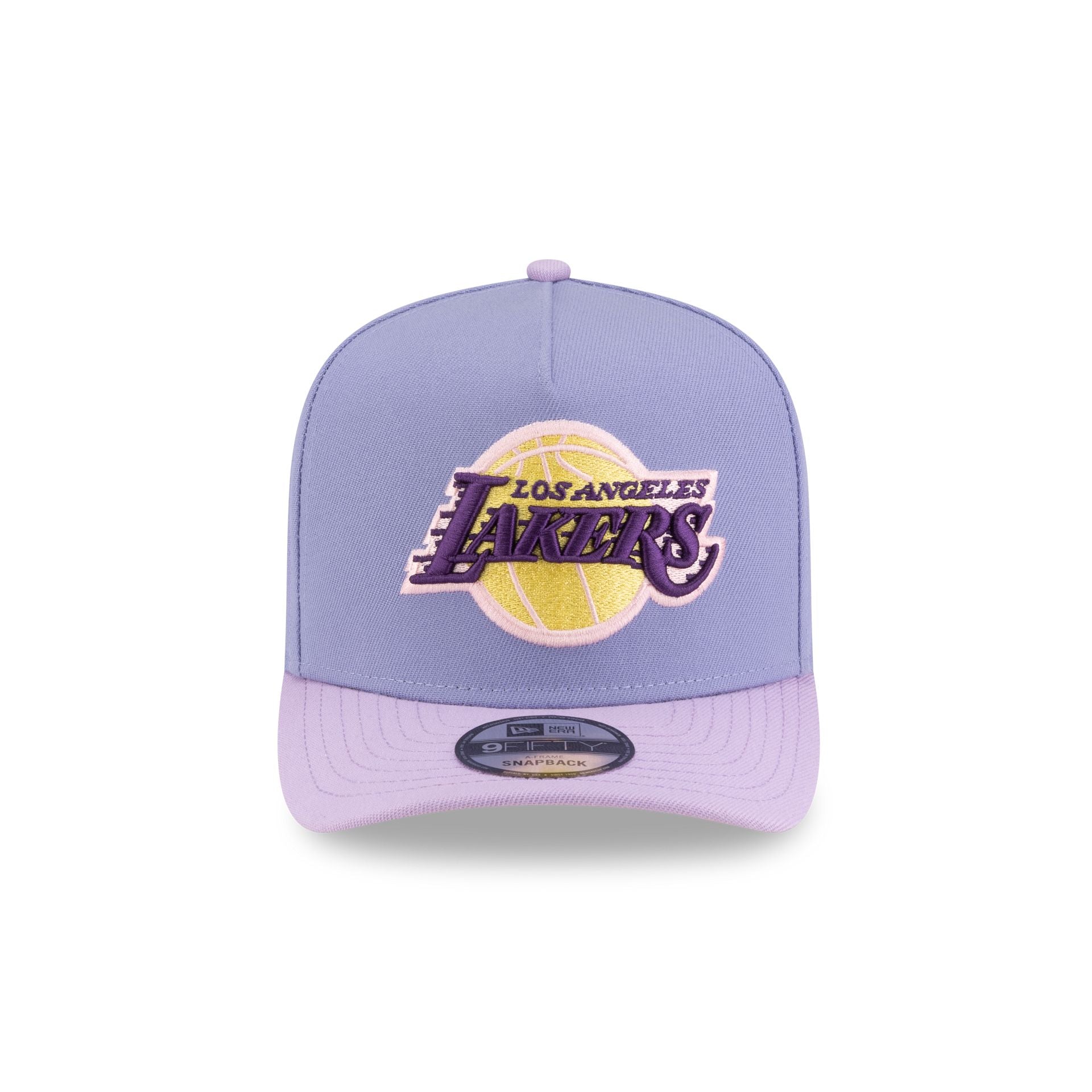 Los Angeles Lakers Lavender 9FIFTY A-Frame Snapback Hat - Image 2
