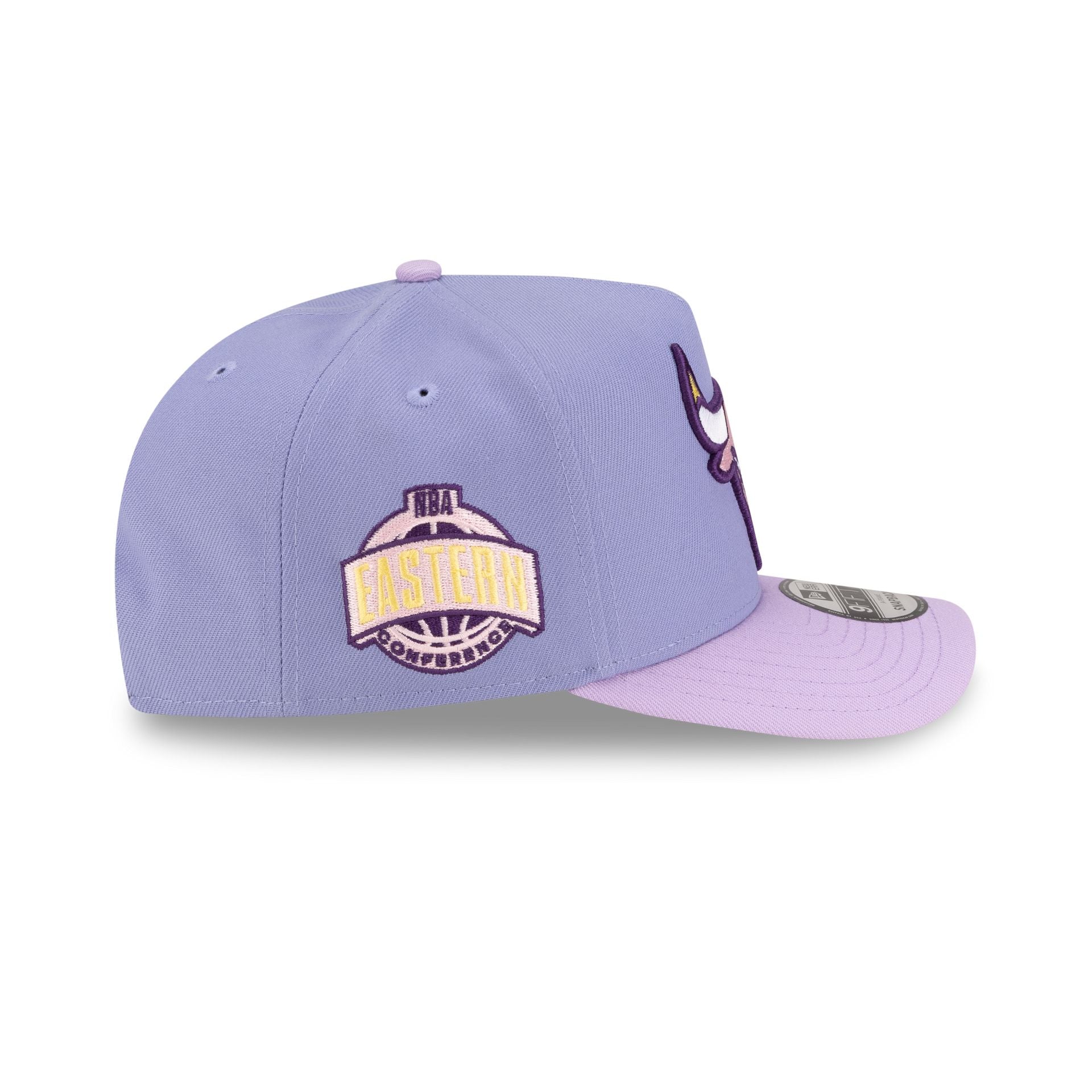 Chicago Bulls Lavender 9FIFTY A-Frame Snapback Hat - Image 4