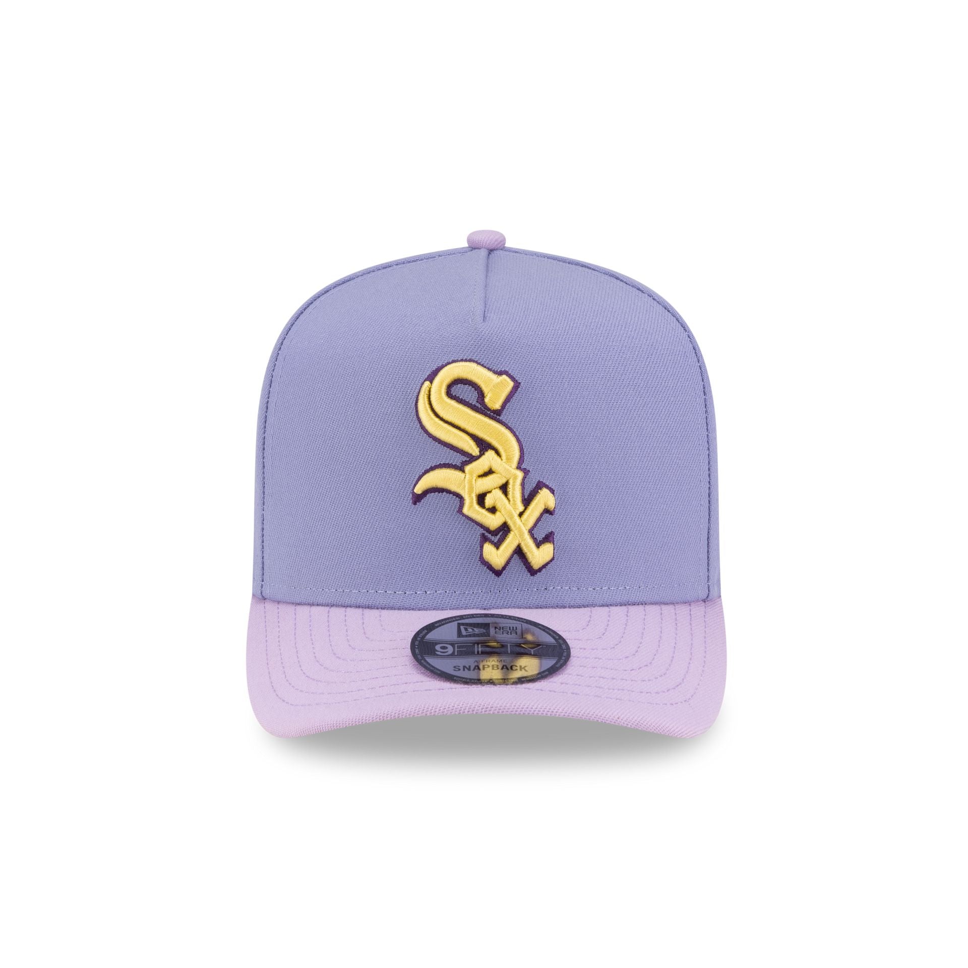 Chicago White Sox Lavender 9FIFTY A-Frame Snapback Hat - Image 2
