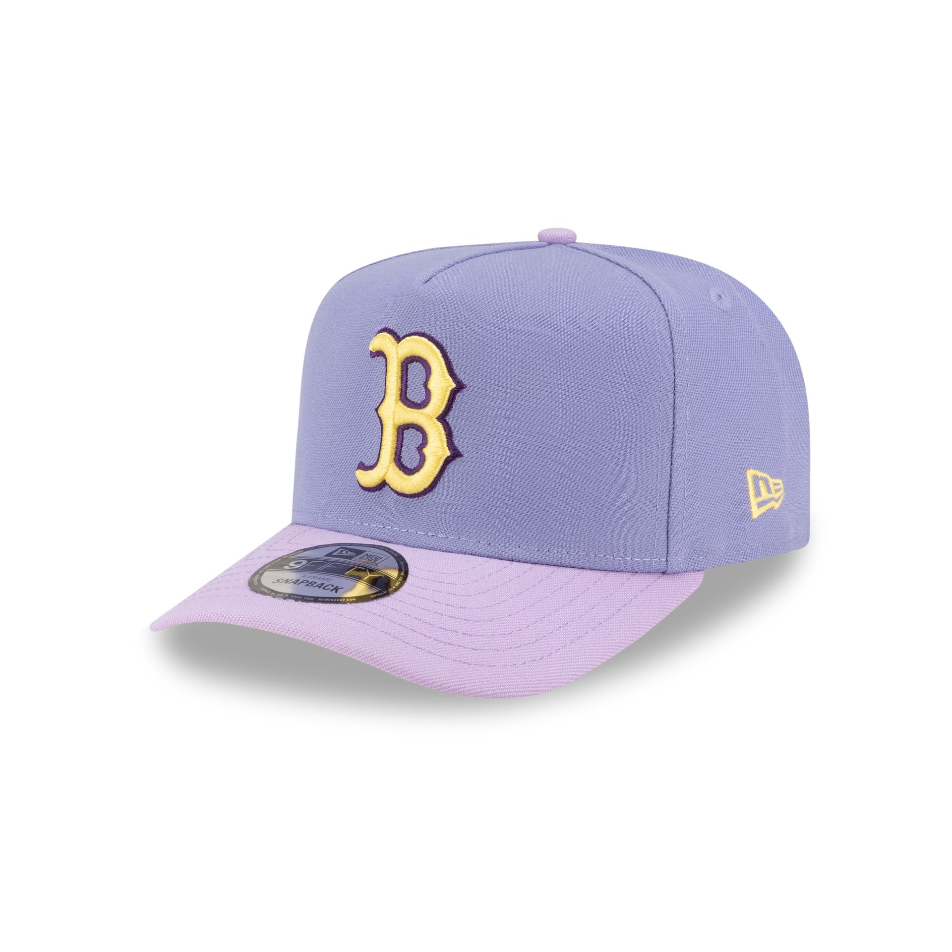 Boston Red Sox Lavender 9FIFTY A-Frame Snapback Hat - Image 3