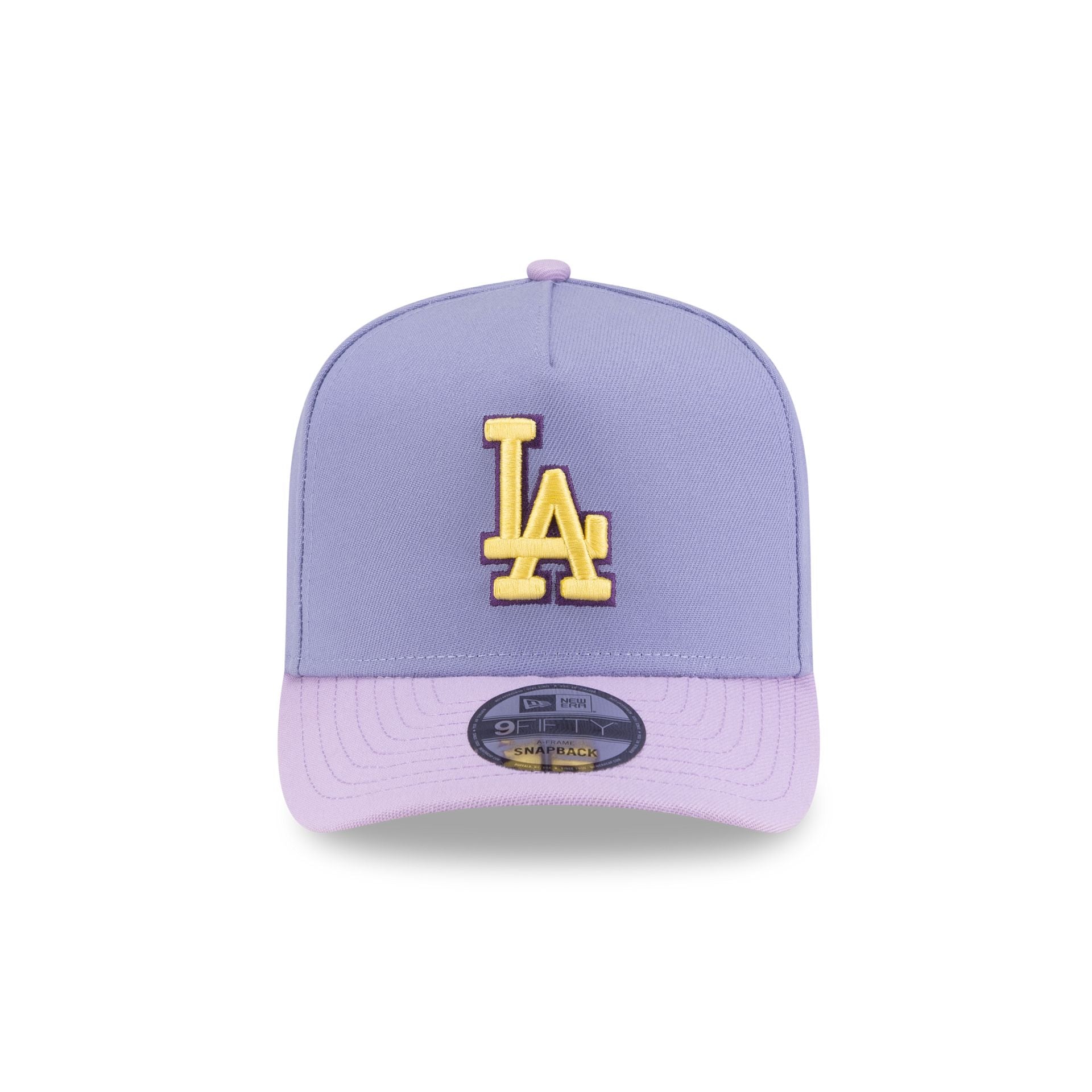 Los Angeles Dodgers Lavender 9FIFTY A-Frame Snapback Hat - Image 2
